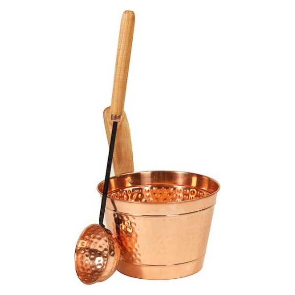 Dundalk Leisurecraft Rento Copper Sauna Bucket with Ladle