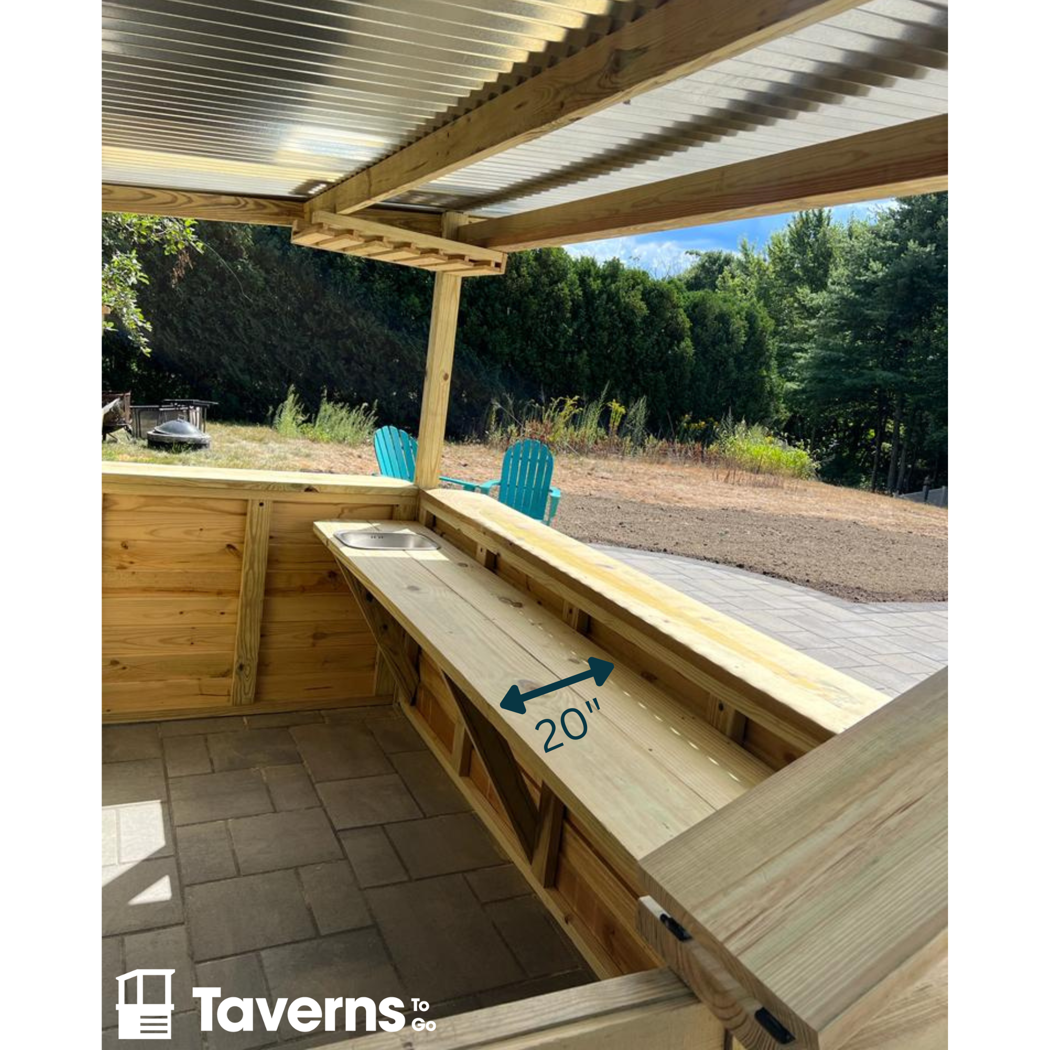 Taverns-To-Go 20" Bar Top Upgrade