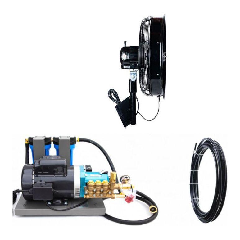 Aeromist Oscillating Wall Mount Misting Fan Kit