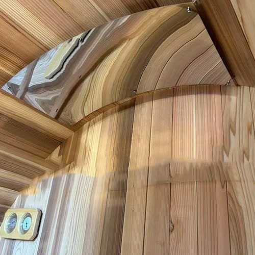 Dundalk Leisurecraft Barrel Sauna Heat Shield with Hardware (Curved)