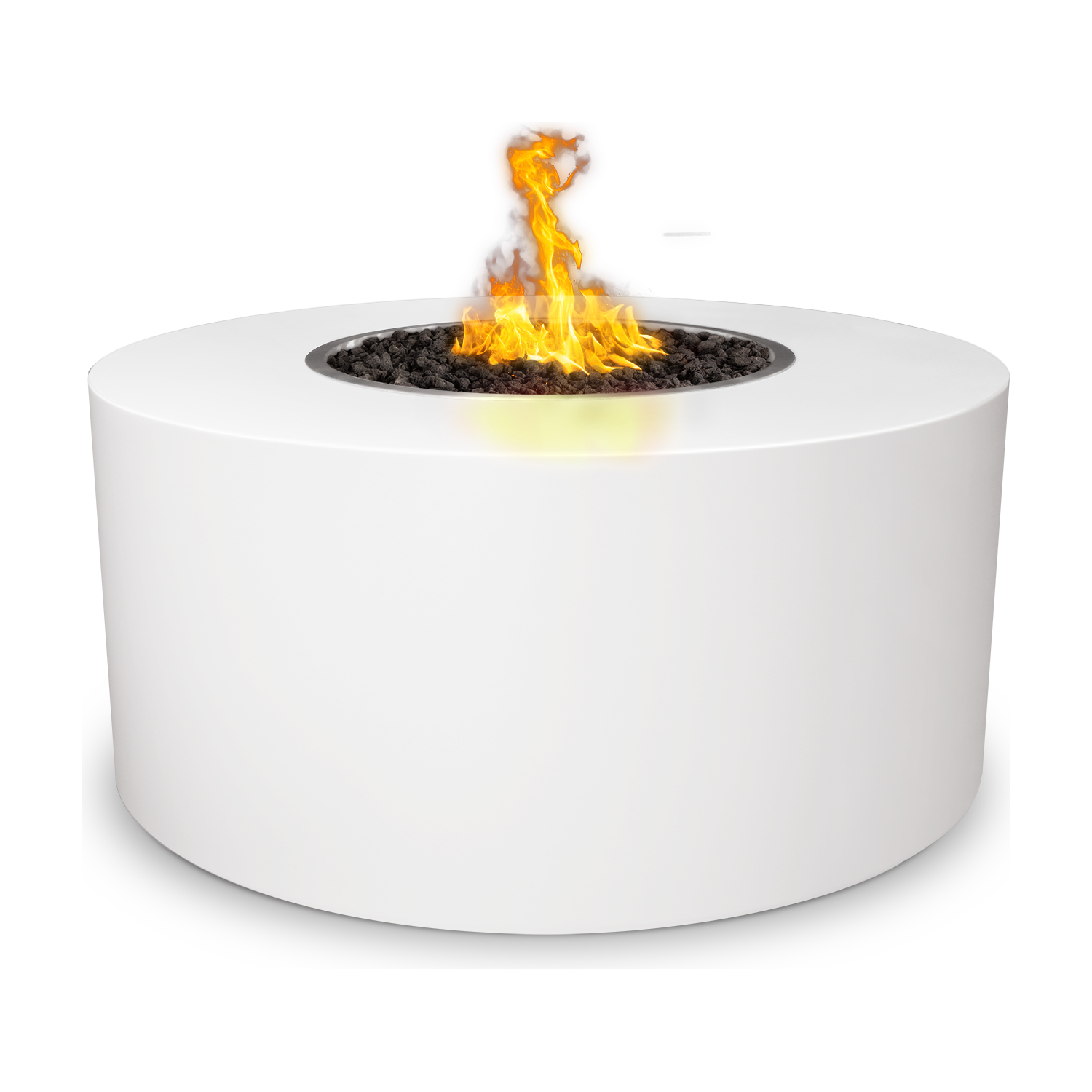 The Outdoor Plus Beverly Round Metal Powder Coat Fire Pit