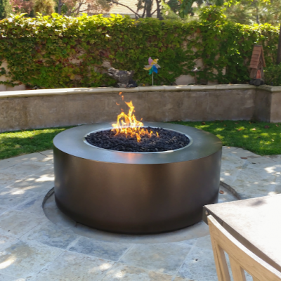 The Outdoor Plus Unity 24″ Tall Round Metal Fire Pit