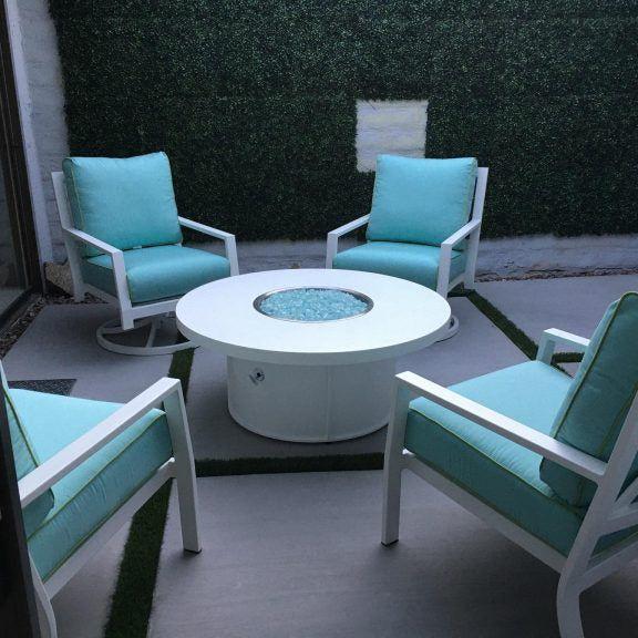 The Outdoor Plus Mabel Powder Coated Round Metal Fire Pit