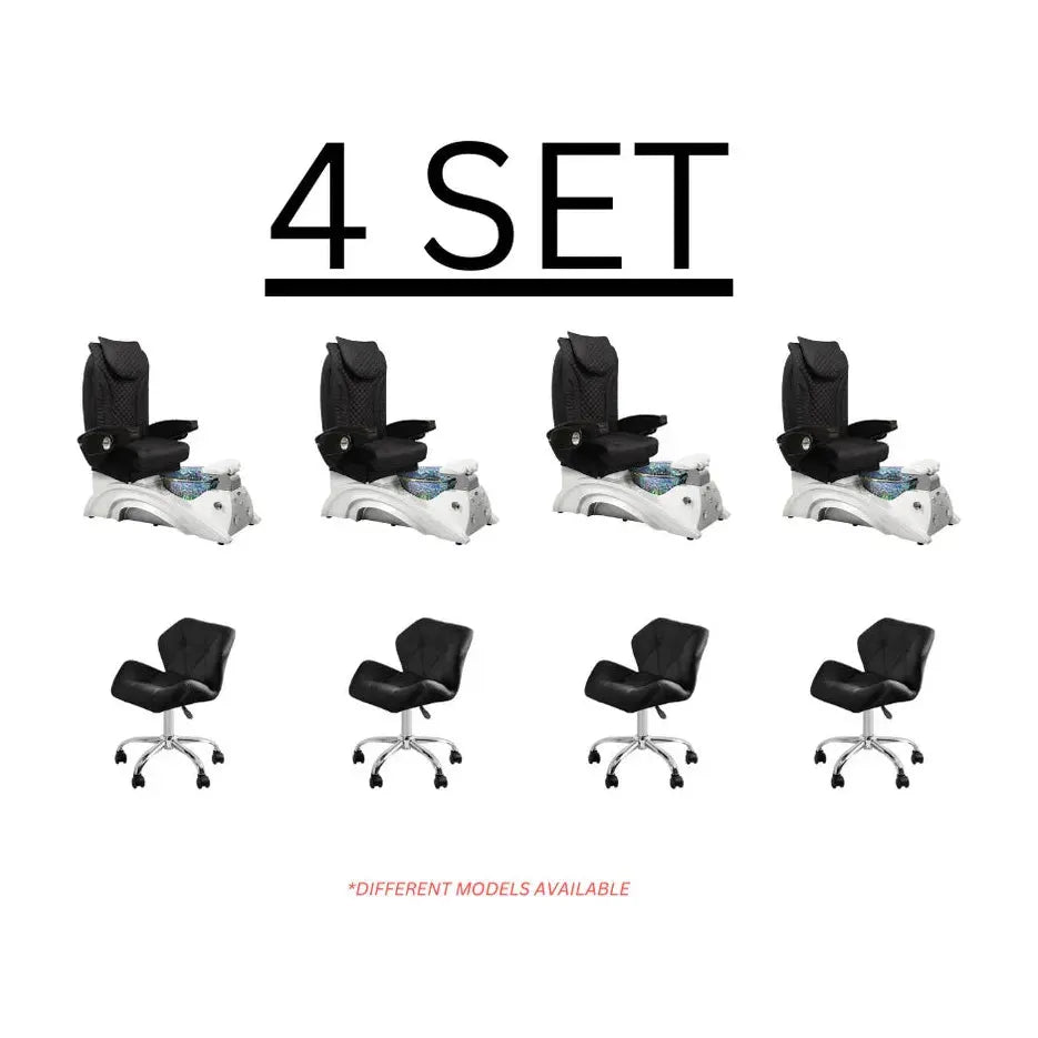 Osaki Pedicure Chair 4-Piece Set
