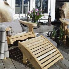 Dundalk Leisurecraft Adirondack Footrest - Red Cedar