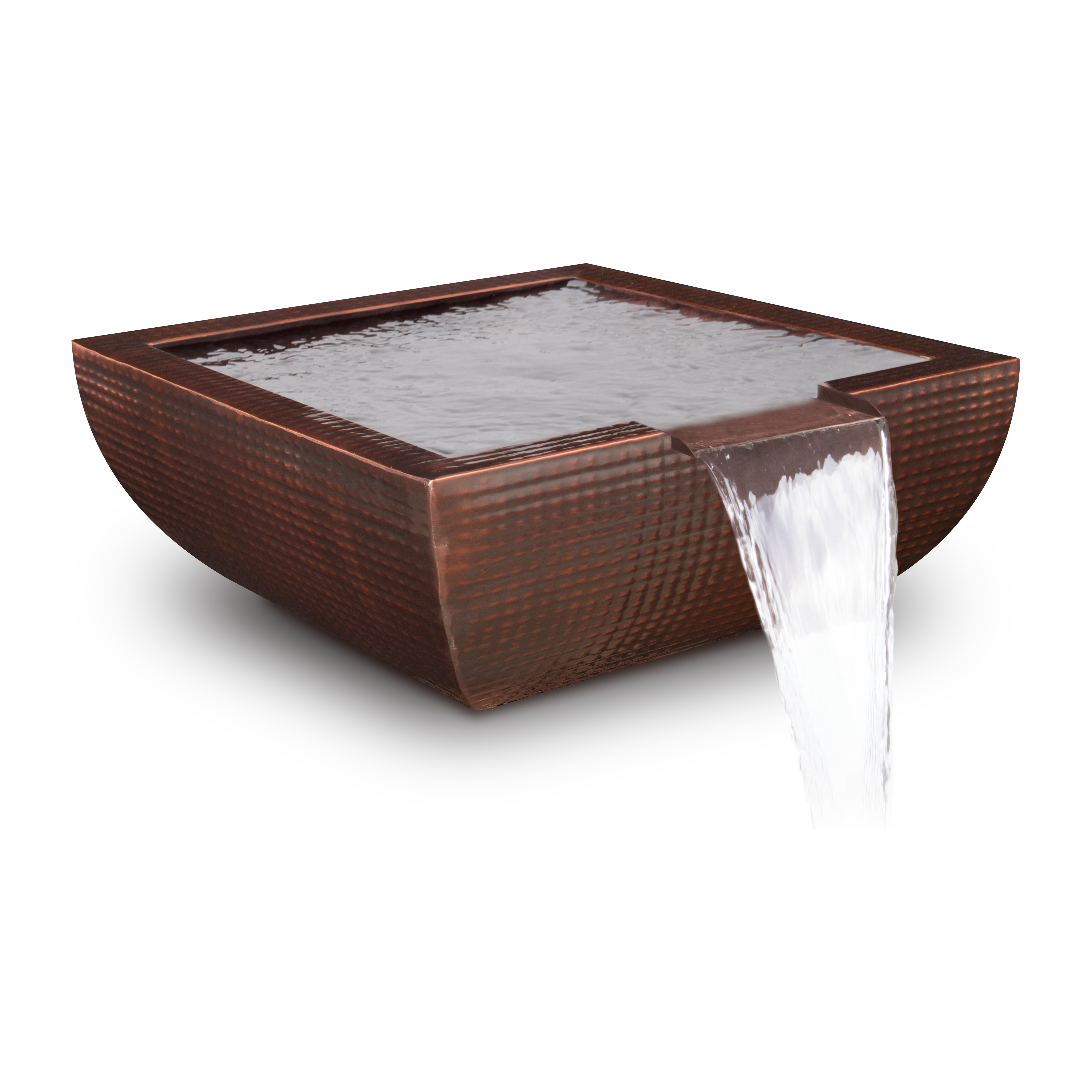 The Outdoor Plus Avalon Hammered Copper & Stainless Steel Water Bowl