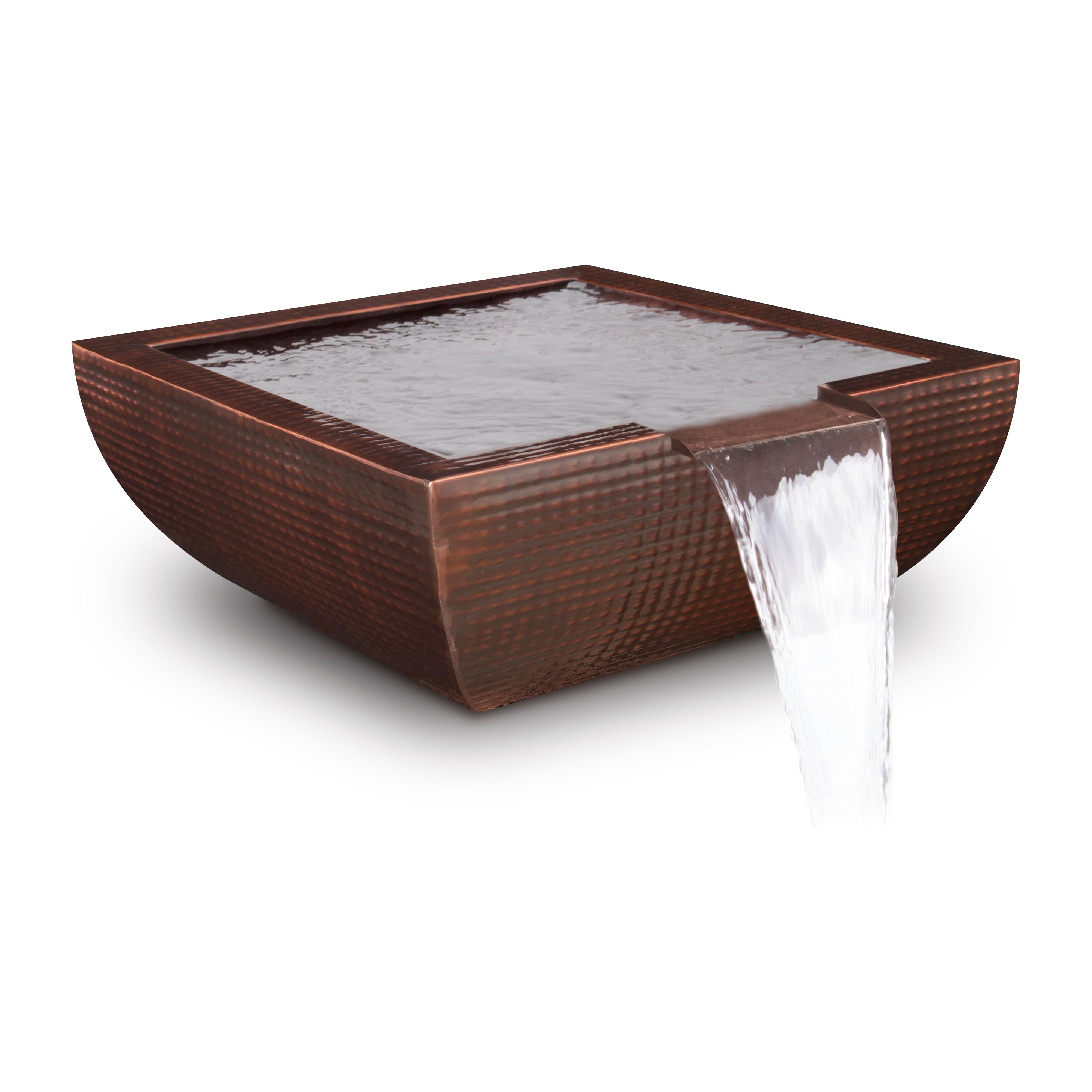 The Outdoor Plus Avalon Hammered Copper & Stainless Steel Water Bowl