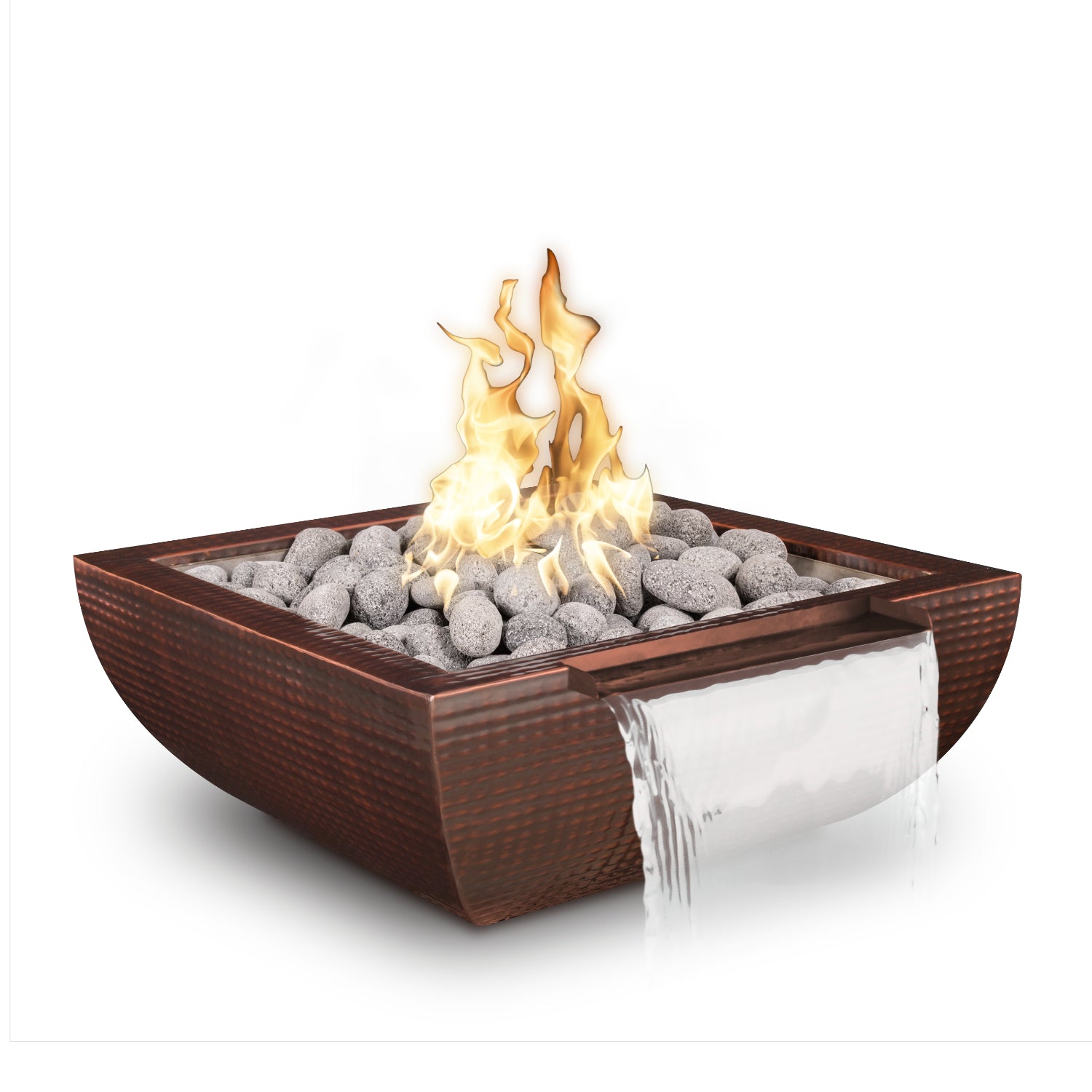 The Outdoor Plus Avalon Hammered Copper Fire & Water Bowl