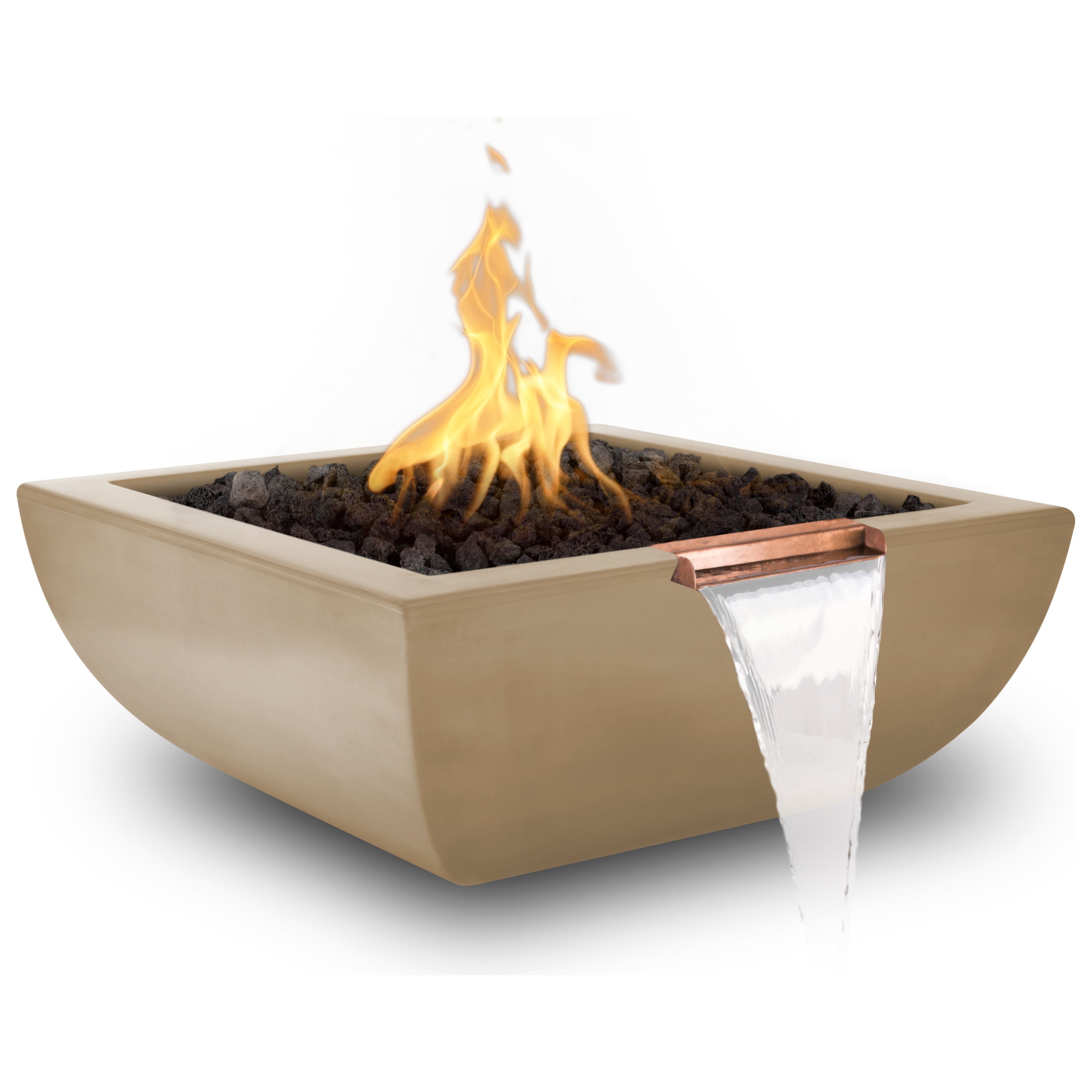 The Outdoor Plus Avalon GFRC Concrete Fire & Water Bowl
