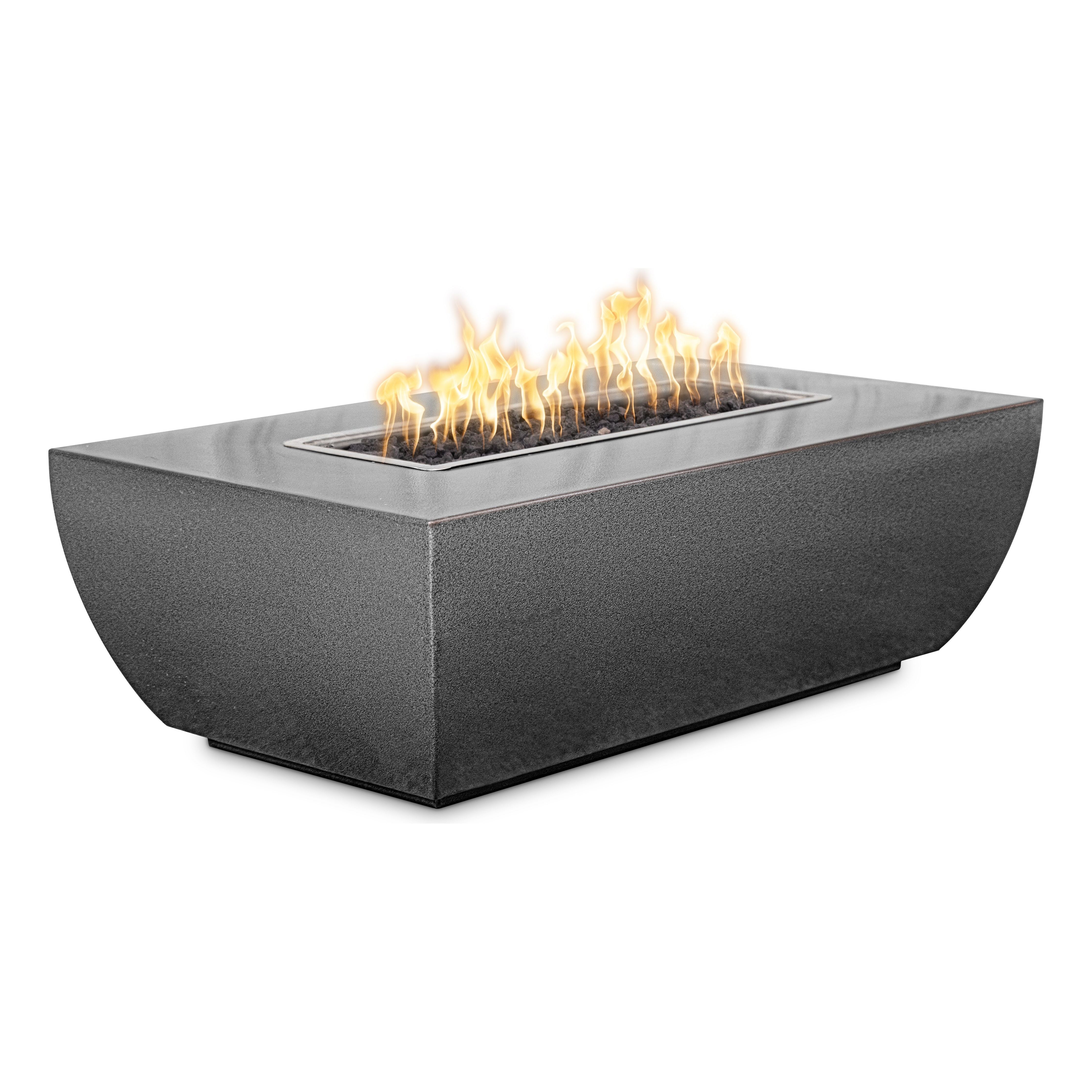 The Outdoor Plus Avalon Metal Powder Coat 15" Tall Fire Pit
