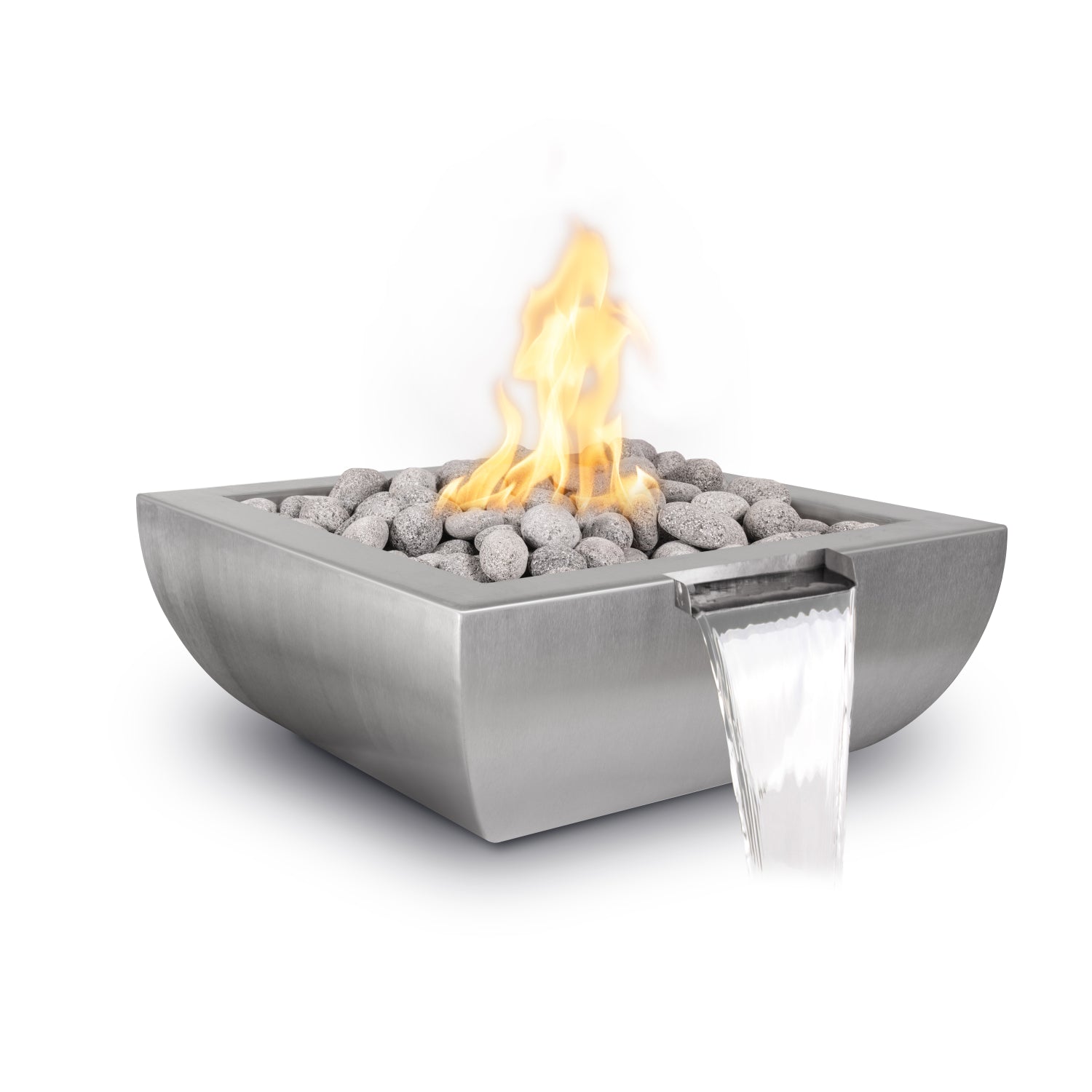 The Outdoor Plus Avalon Hammered Copper & Stainless Steel Fire & Water Bowl