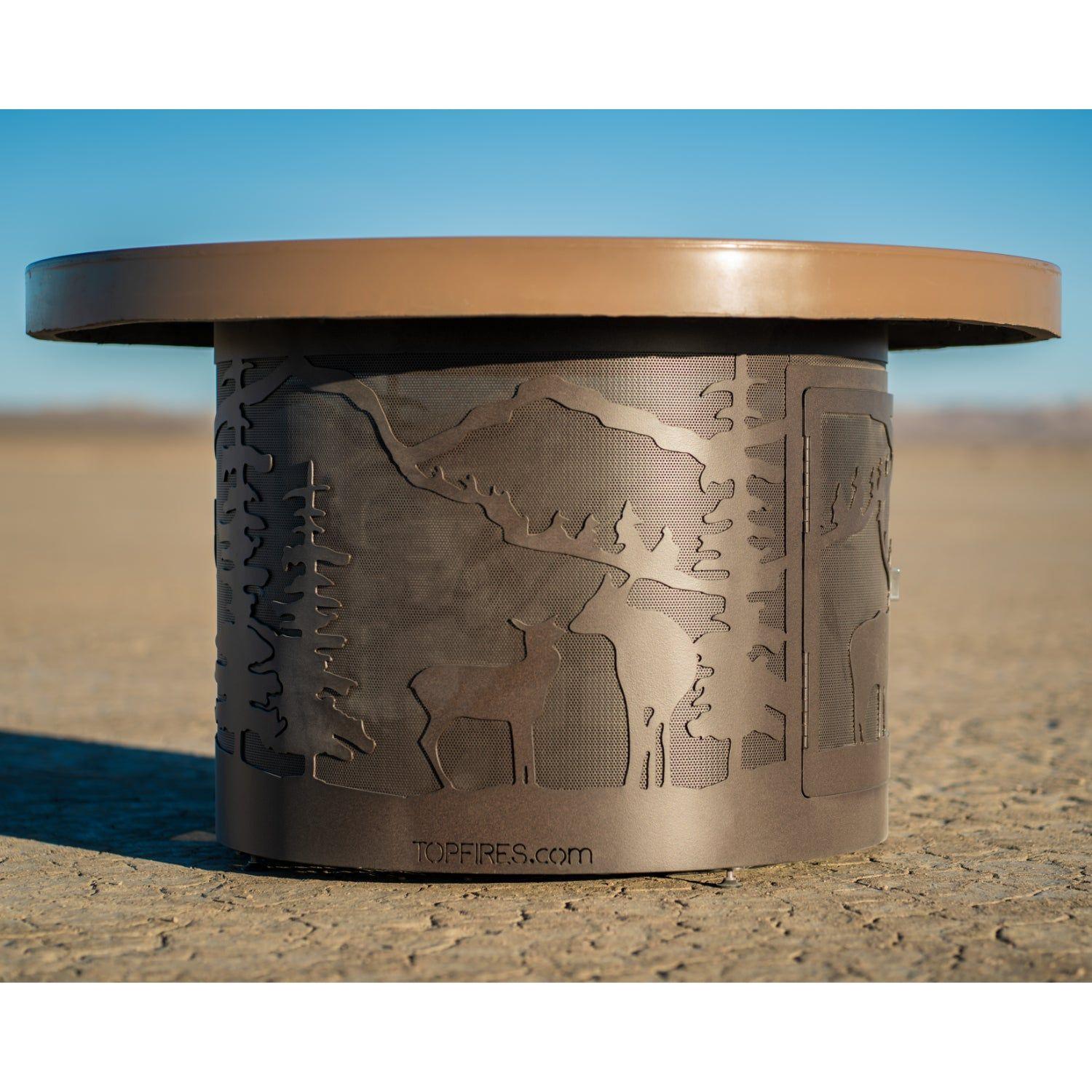 The Outdoor Plus Outback Round Concrete Fire Pit