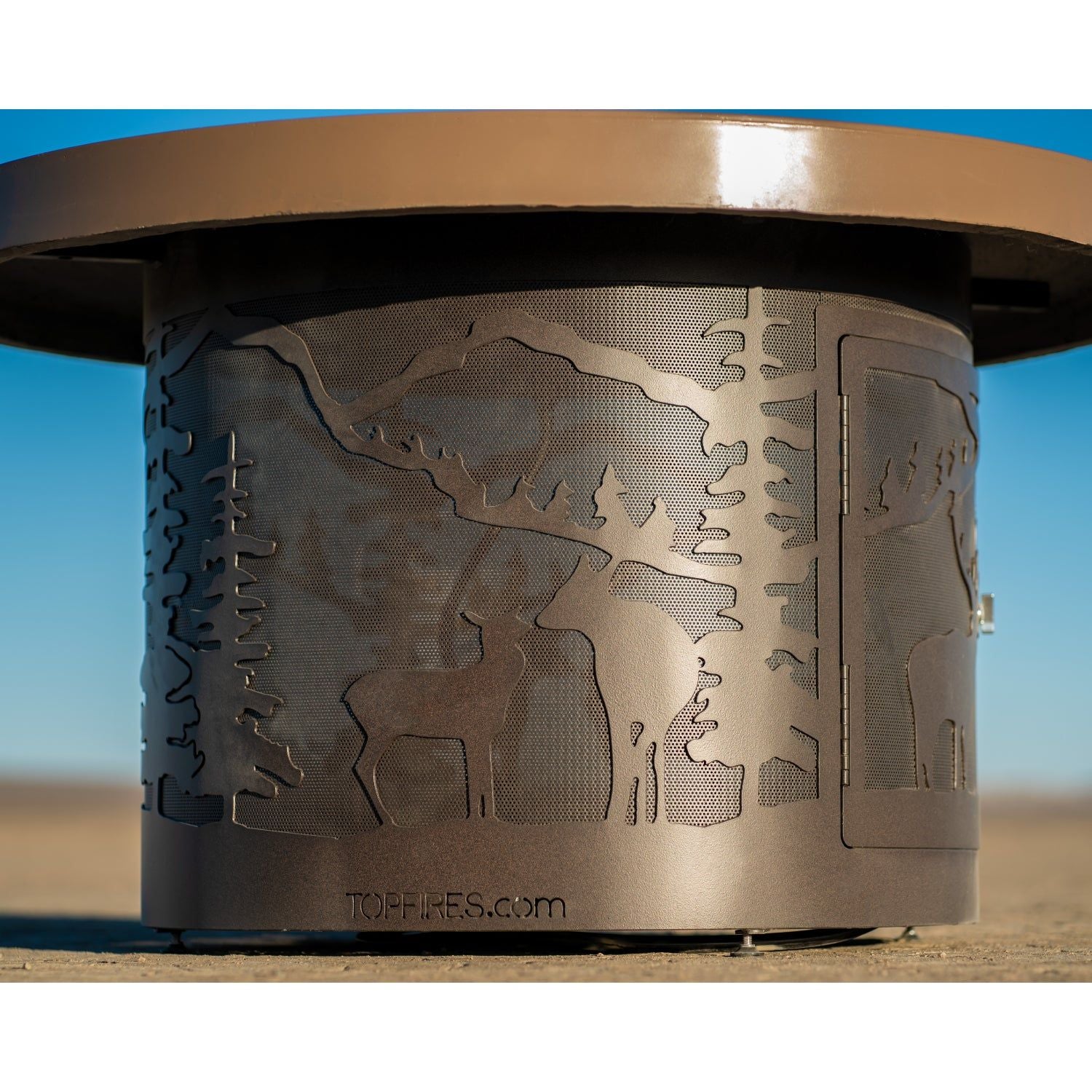 The Outdoor Plus Outback Round Concrete Fire Pit