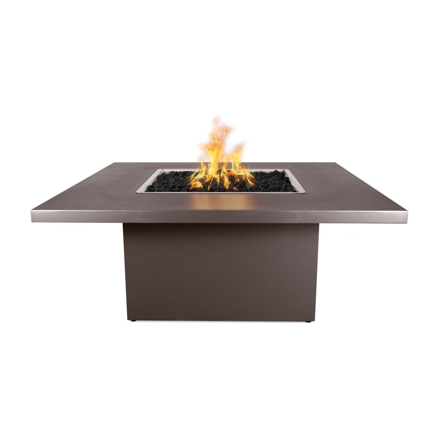 The Outdoor Plus Bella Square Metal Powder Coat Fire Table