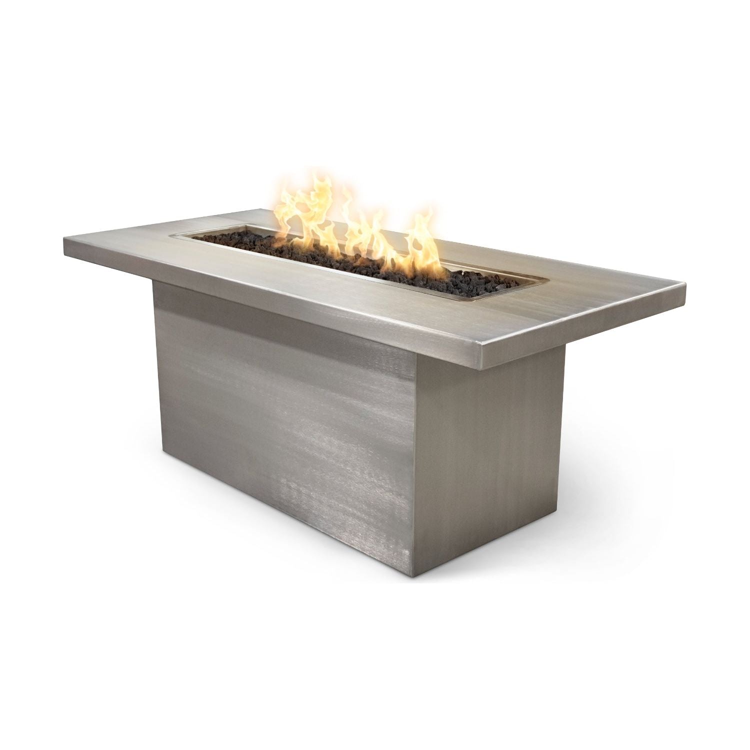 The Outdoor Plus Bella Linear Metal Fire Table