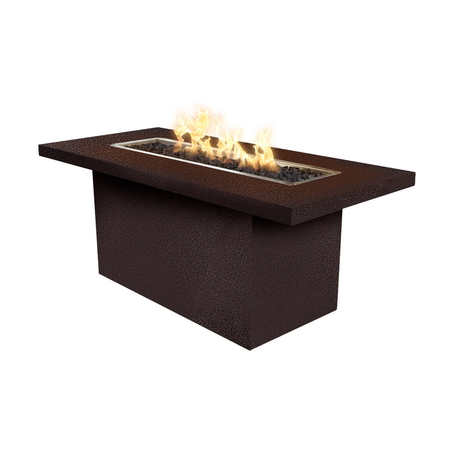 The Outdoor Plus Bella Linear Metal Powder Coat Fire Table