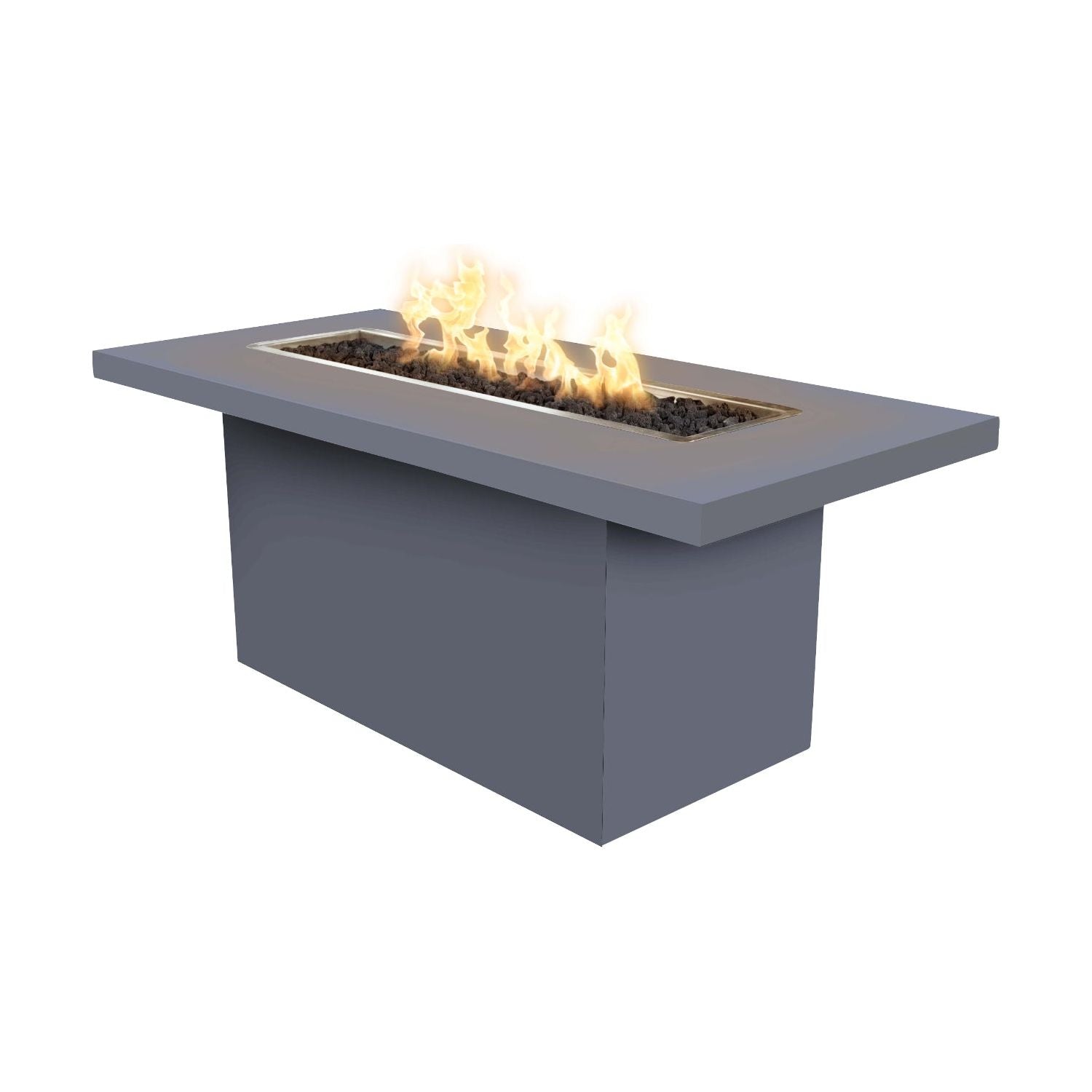 The Outdoor Plus Bella Linear Metal Powder Coat Fire Table