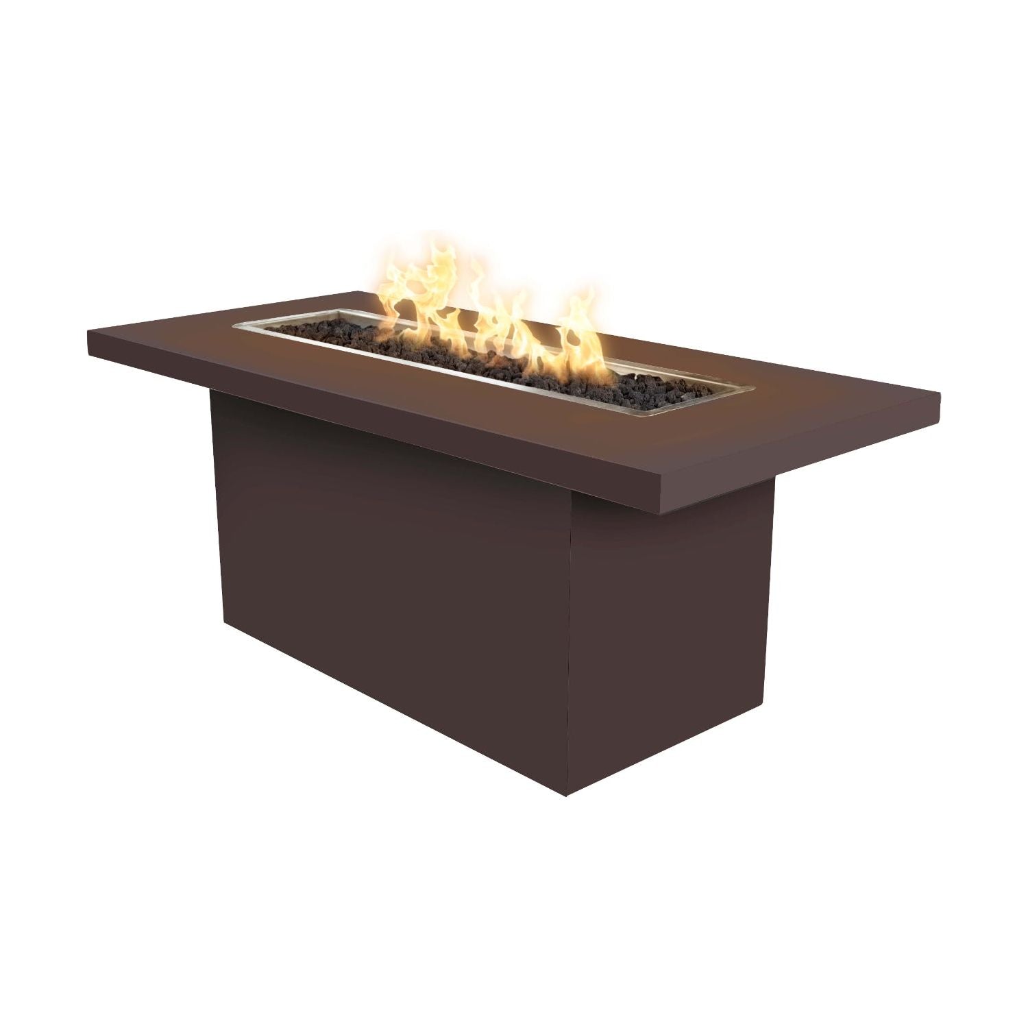 The Outdoor Plus Bella Linear Metal Powder Coat Fire Table