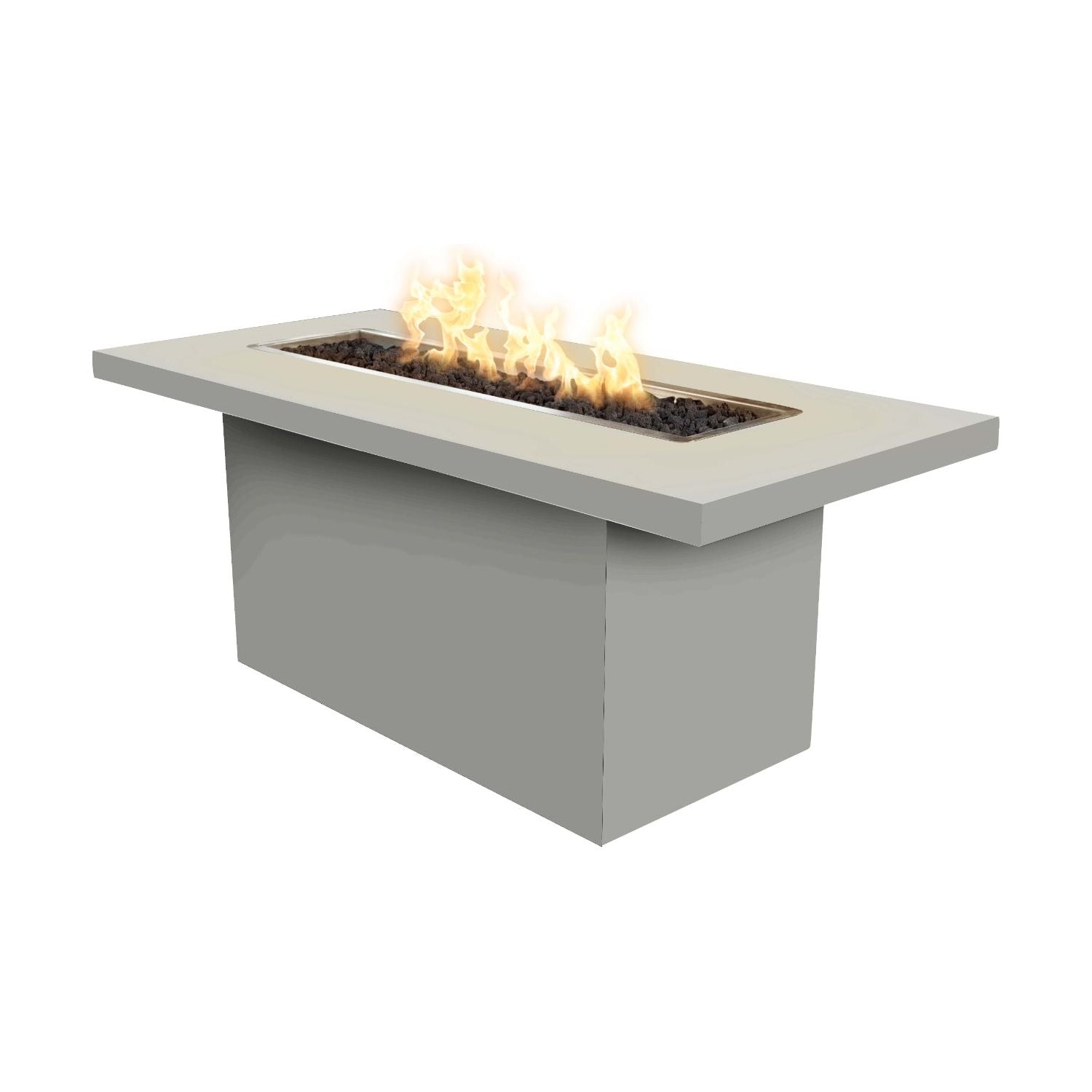 The Outdoor Plus Bella Linear Metal Powder Coat Fire Table
