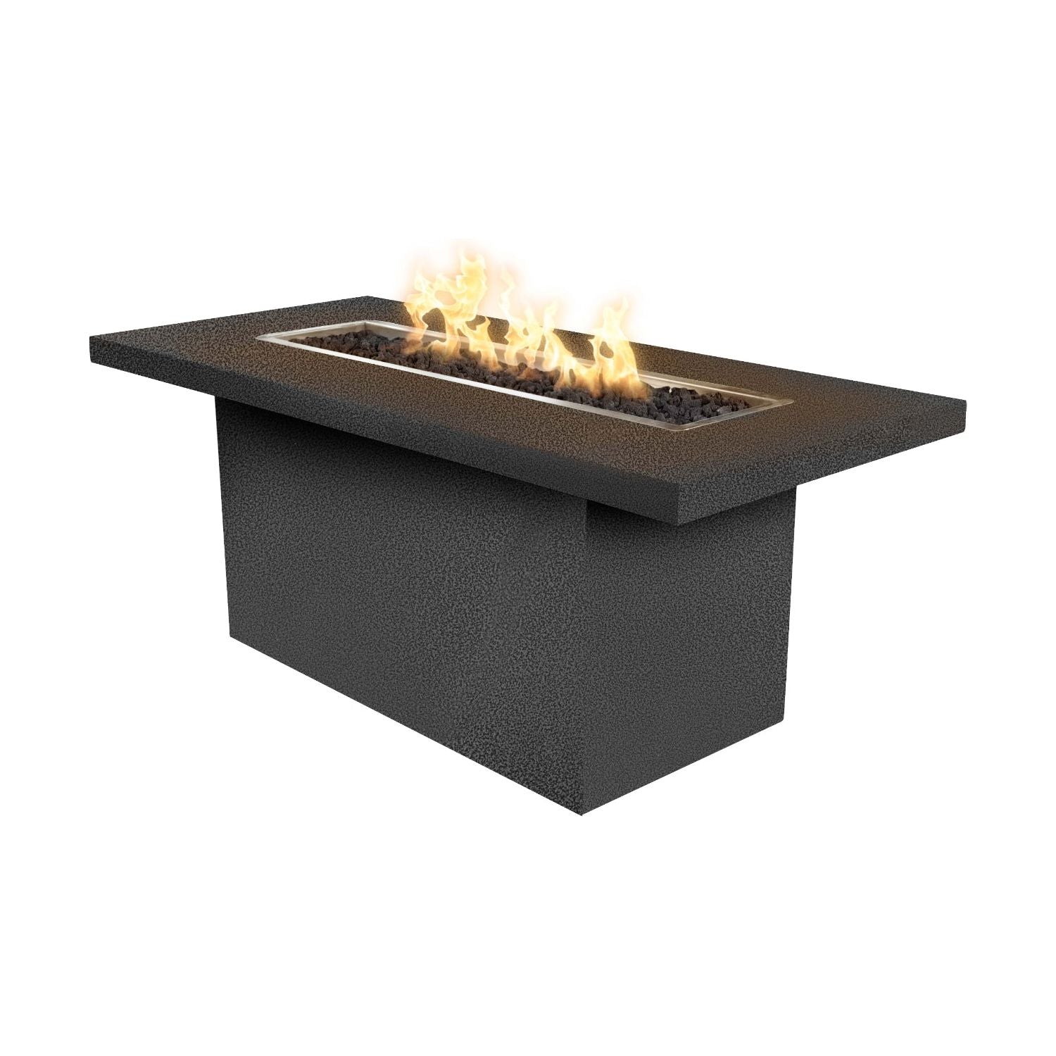 The Outdoor Plus Bella Linear Metal Powder Coat Fire Table