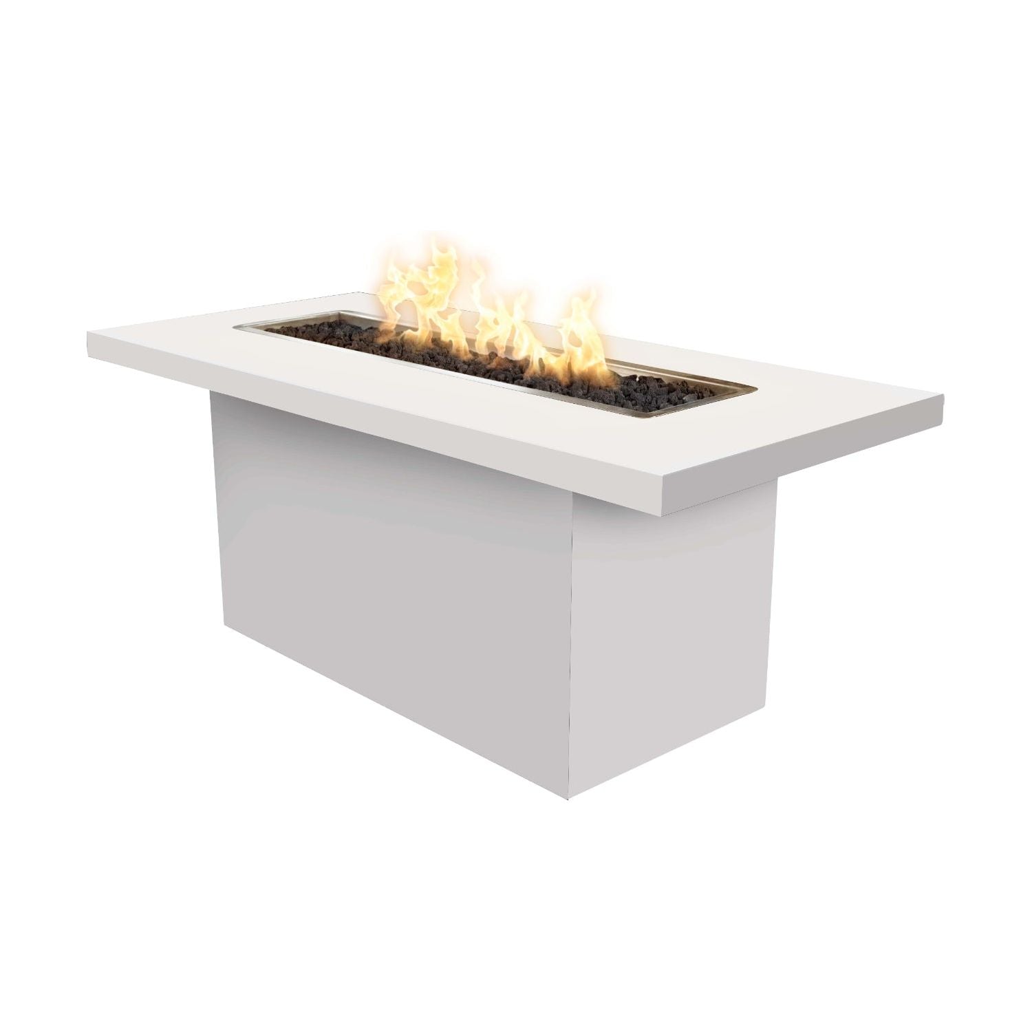 The Outdoor Plus Bella Linear Metal Powder Coat Fire Table