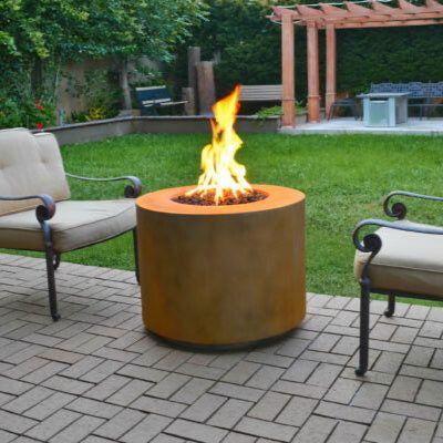 The Outdoor Plus Beverly Round Metal Fire Pit