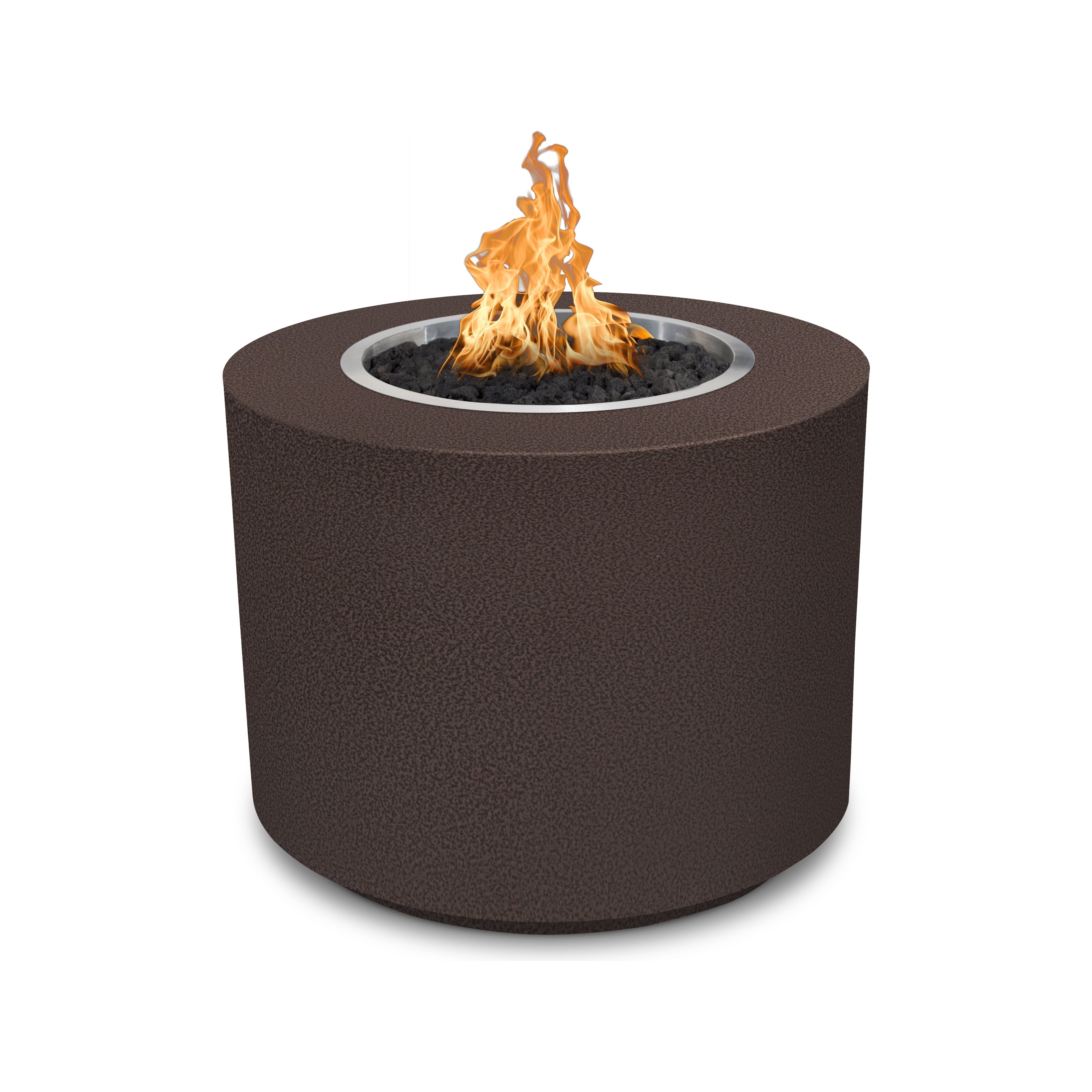 The Outdoor Plus Beverly Round Metal Powder Coat Fire Pit