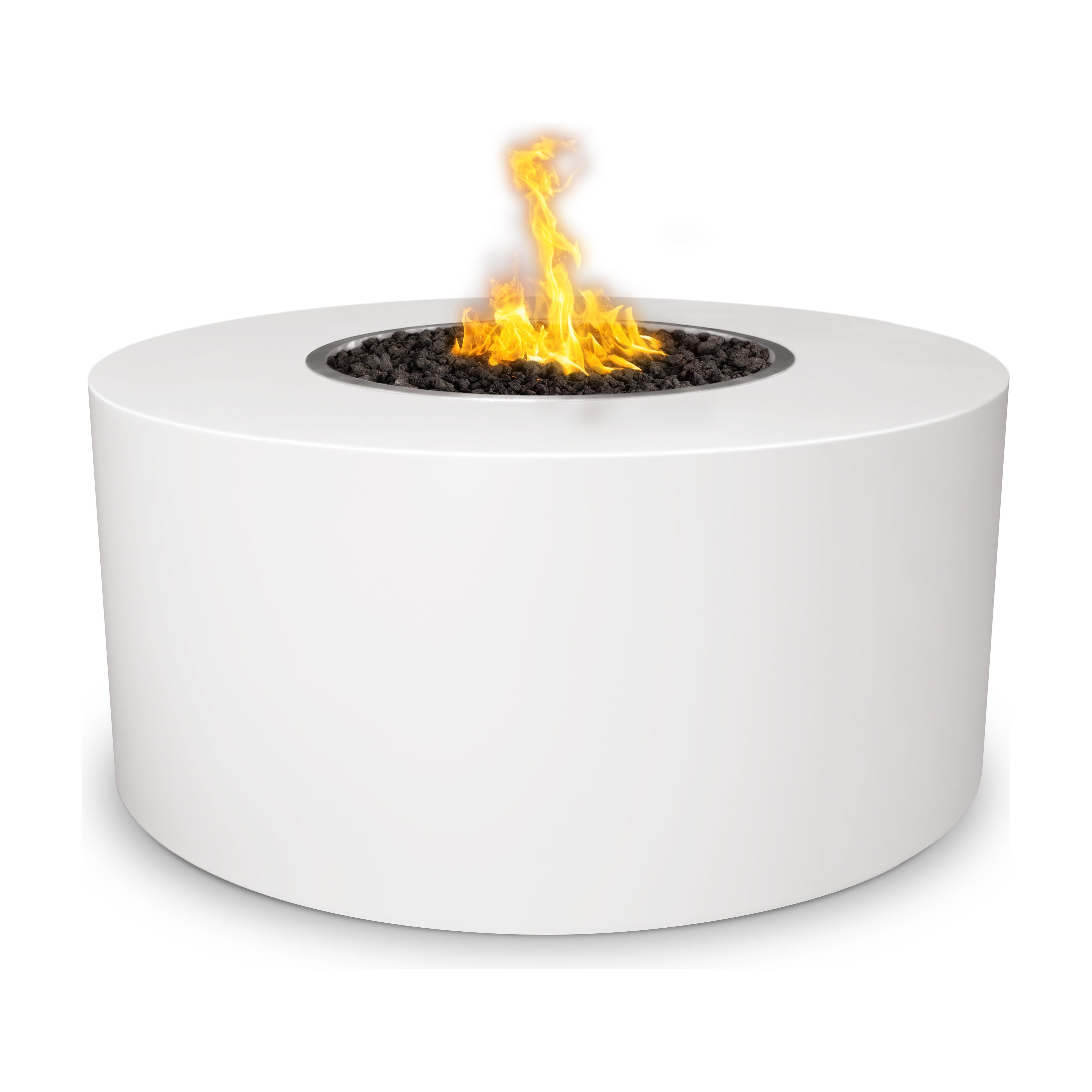 The Outdoor Plus Beverly Round Metal Powder Coat Fire Pit