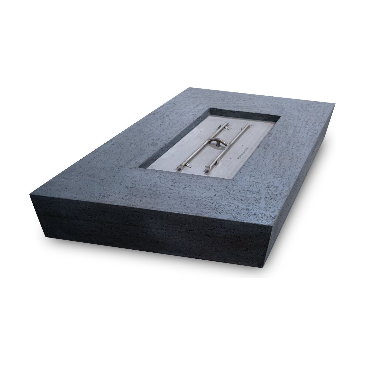 The Outdoor Plus Heikō Rectangular GFRC Concrete Fire Pit