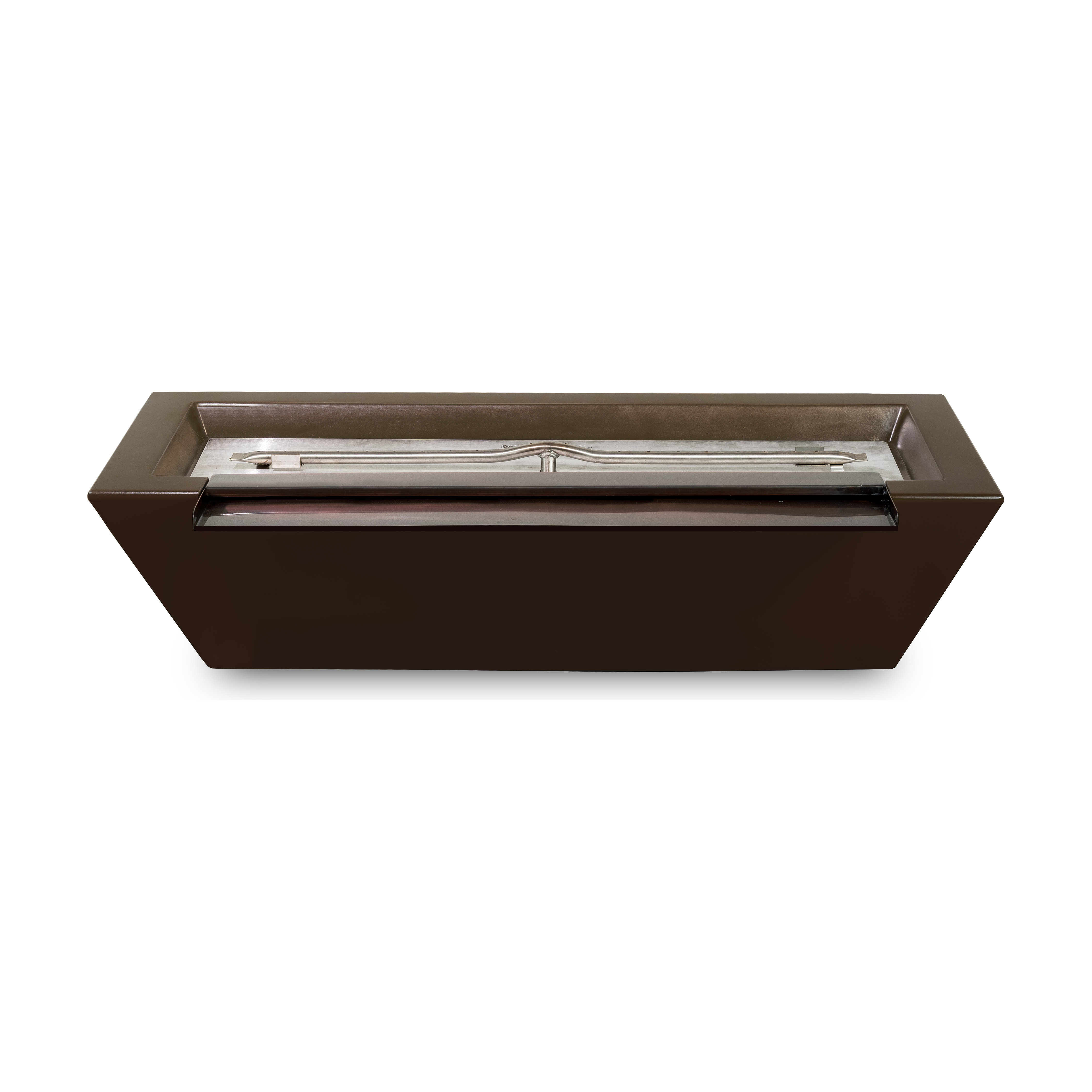 The Outdoor Plus Maya Linear GFRC Concrete Fire & Water Bowl
