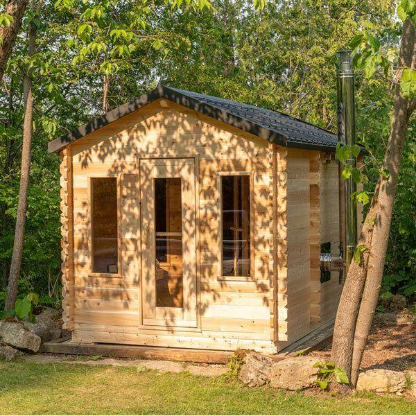 Dundalk Leisurecraft CT Georgian Cabin Sauna with Change Room