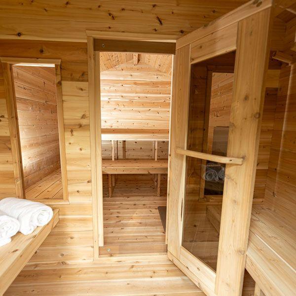Dundalk Leisurecraft CT Georgian Cabin Sauna with Change Room