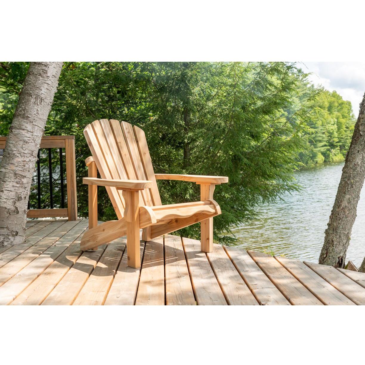 Dundalk Leisurecraft Adirondack Chair - Red Cedar