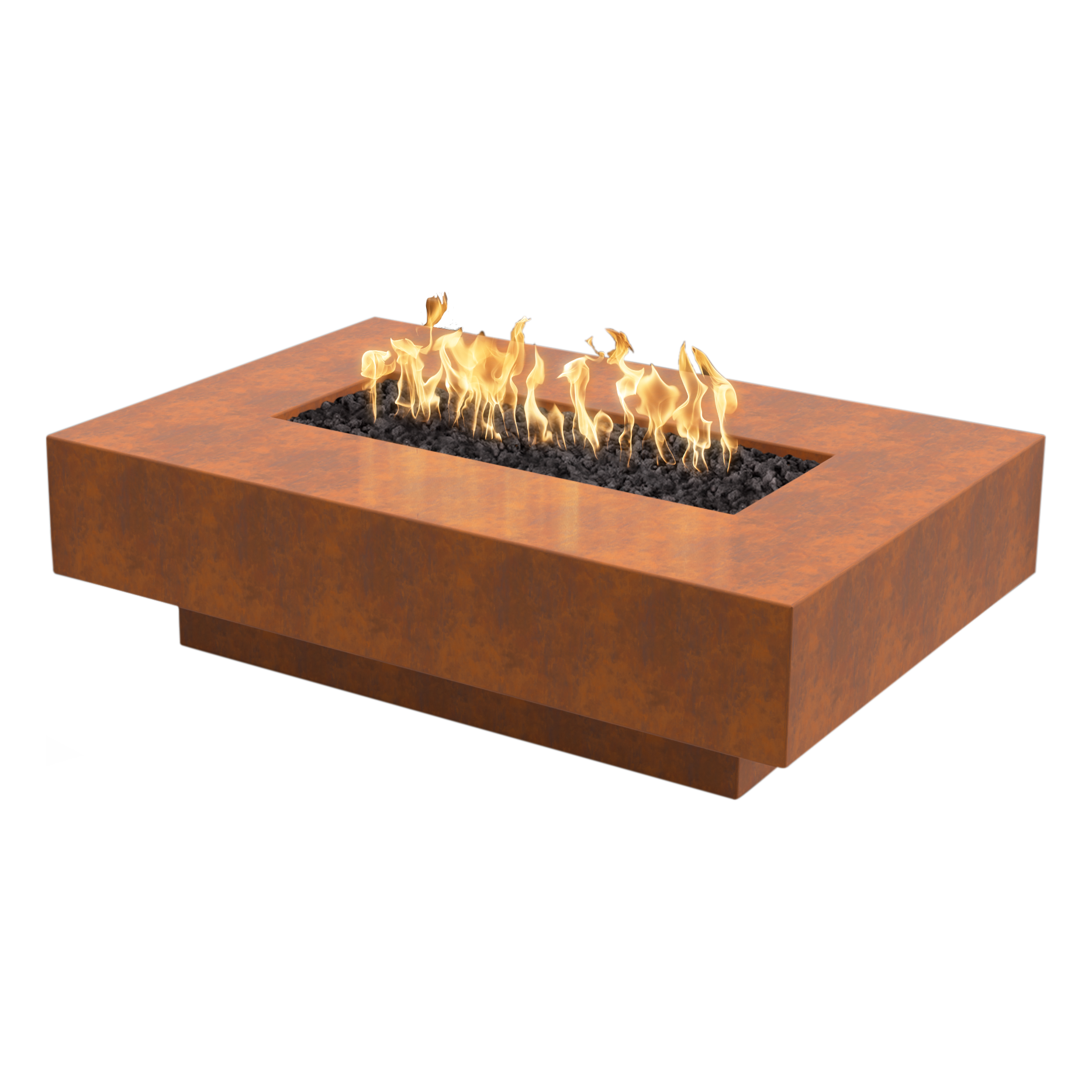 The Outdoor Plus Cabo Metal Linear Fire Pit