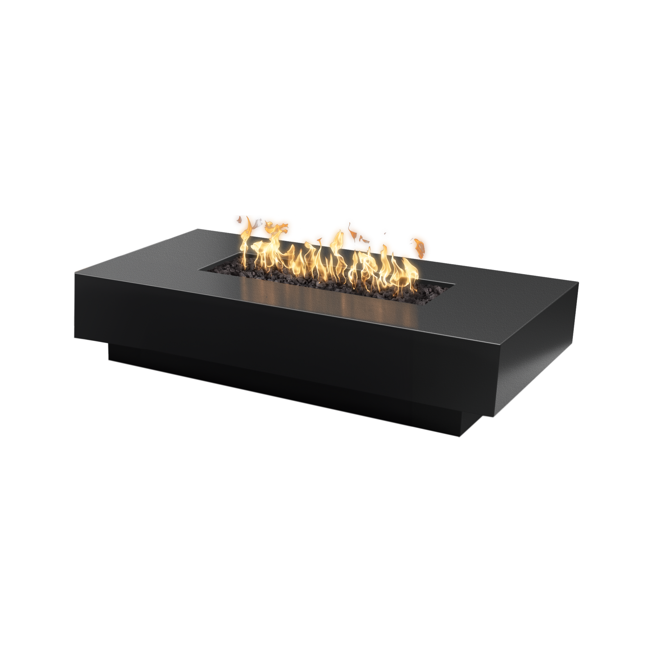 The Outdoor Plus Cabo Powder Coated Metal Linear Fire Pit