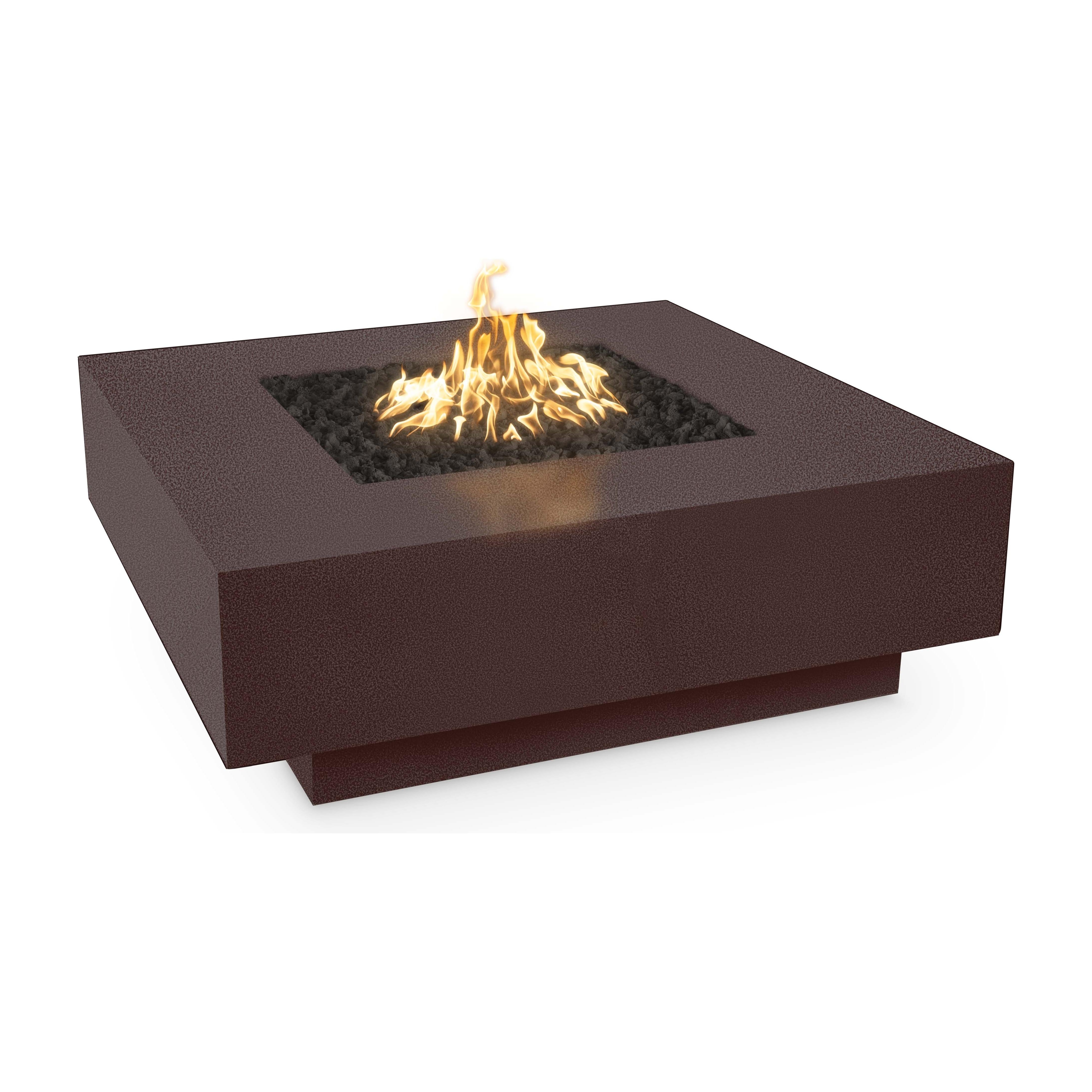 The Outdoor Plus Cabo Powder Coated Metal Square Fire Pit