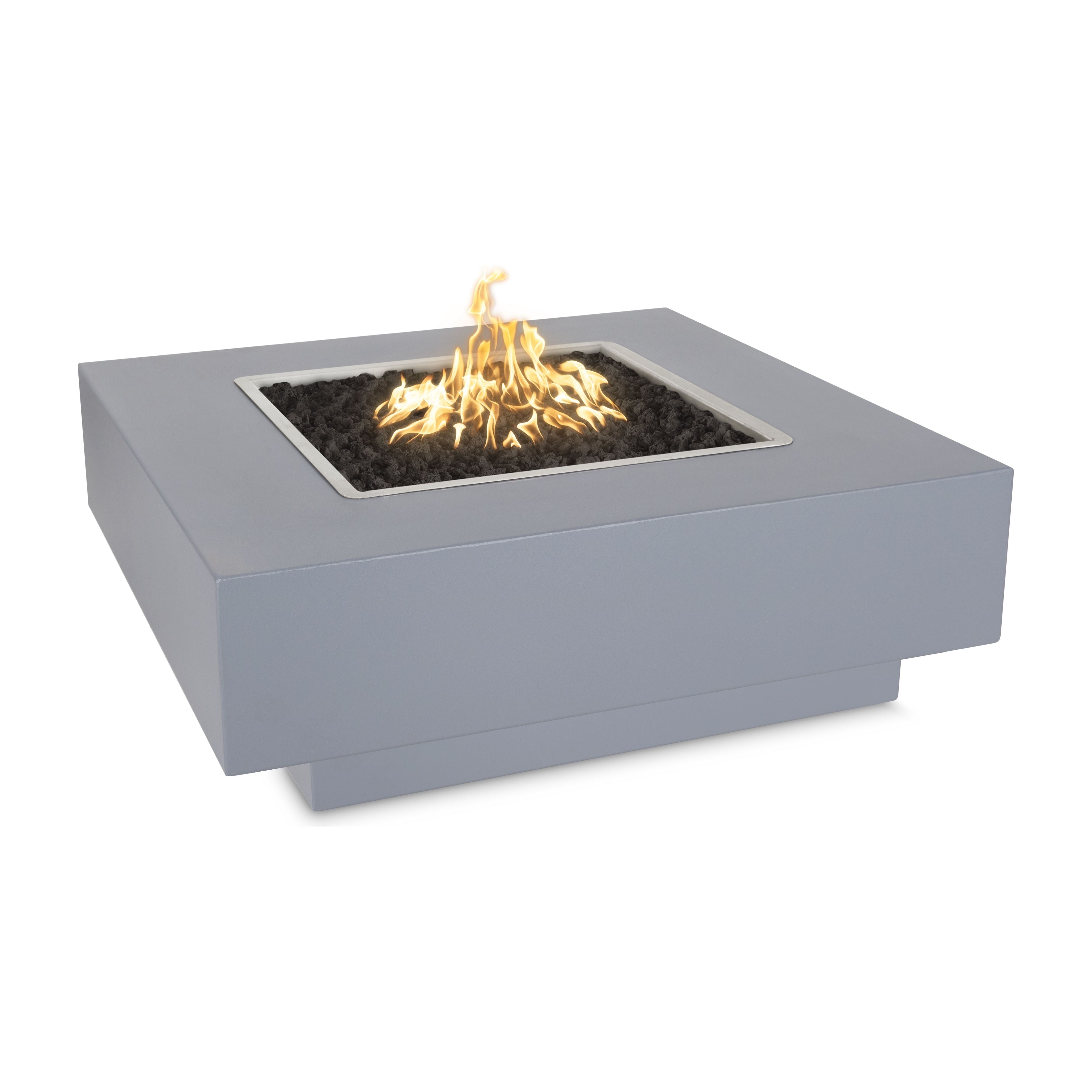 The Outdoor Plus Cabo Powder Coated Metal Square Fire Pit