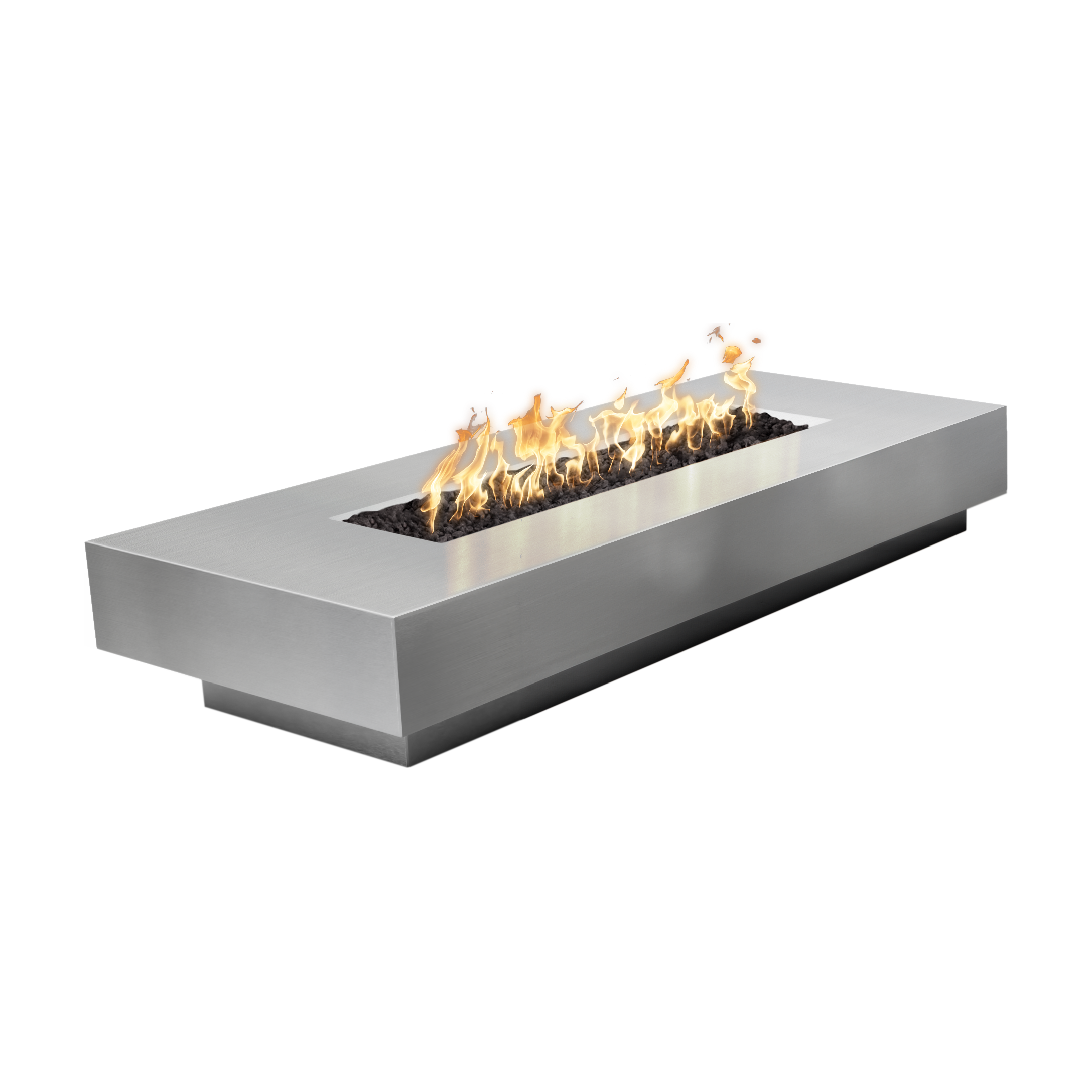 The Outdoor Plus Cabo Metal Linear Fire Pit