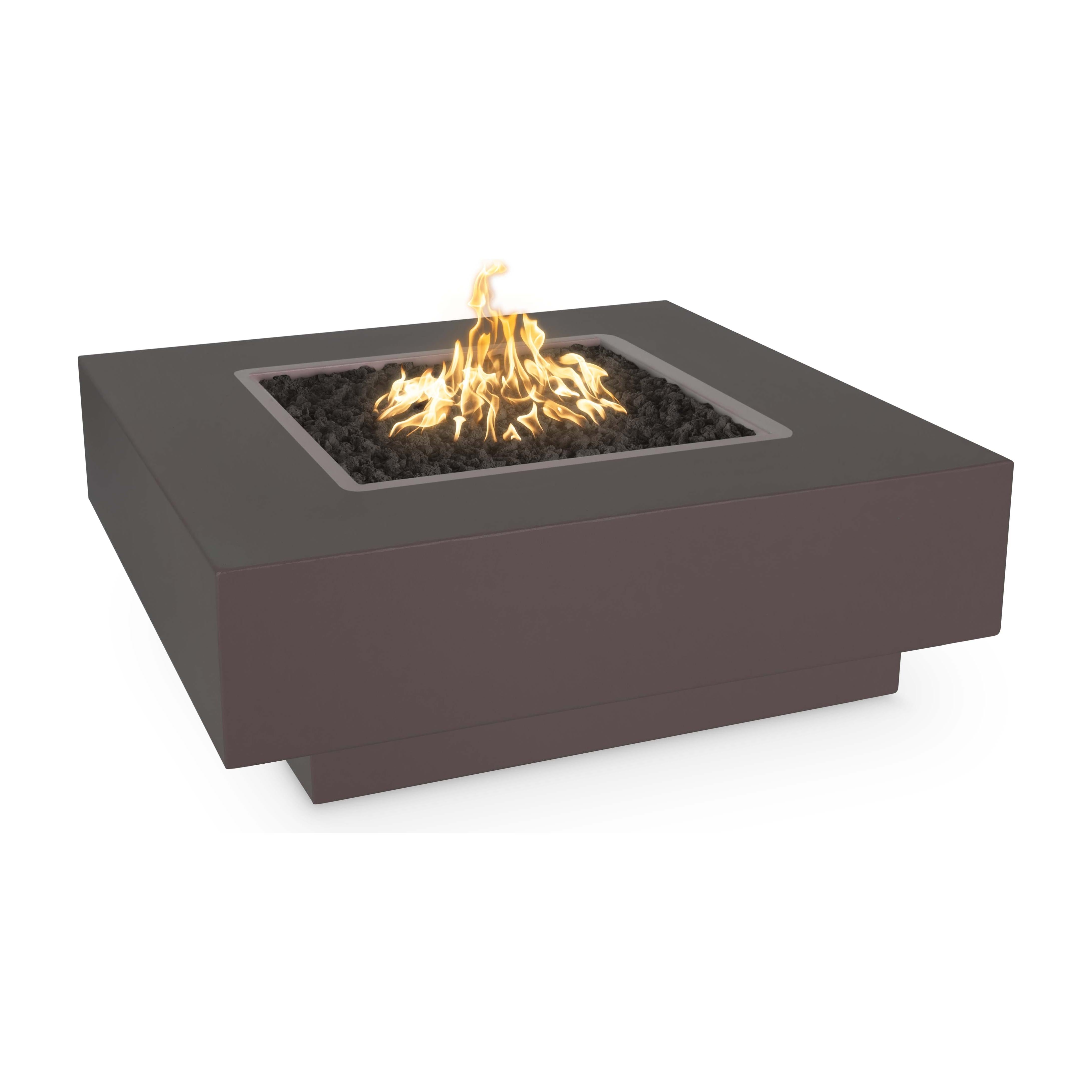 The Outdoor Plus Cabo Powder Coated Metal Square Fire Pit