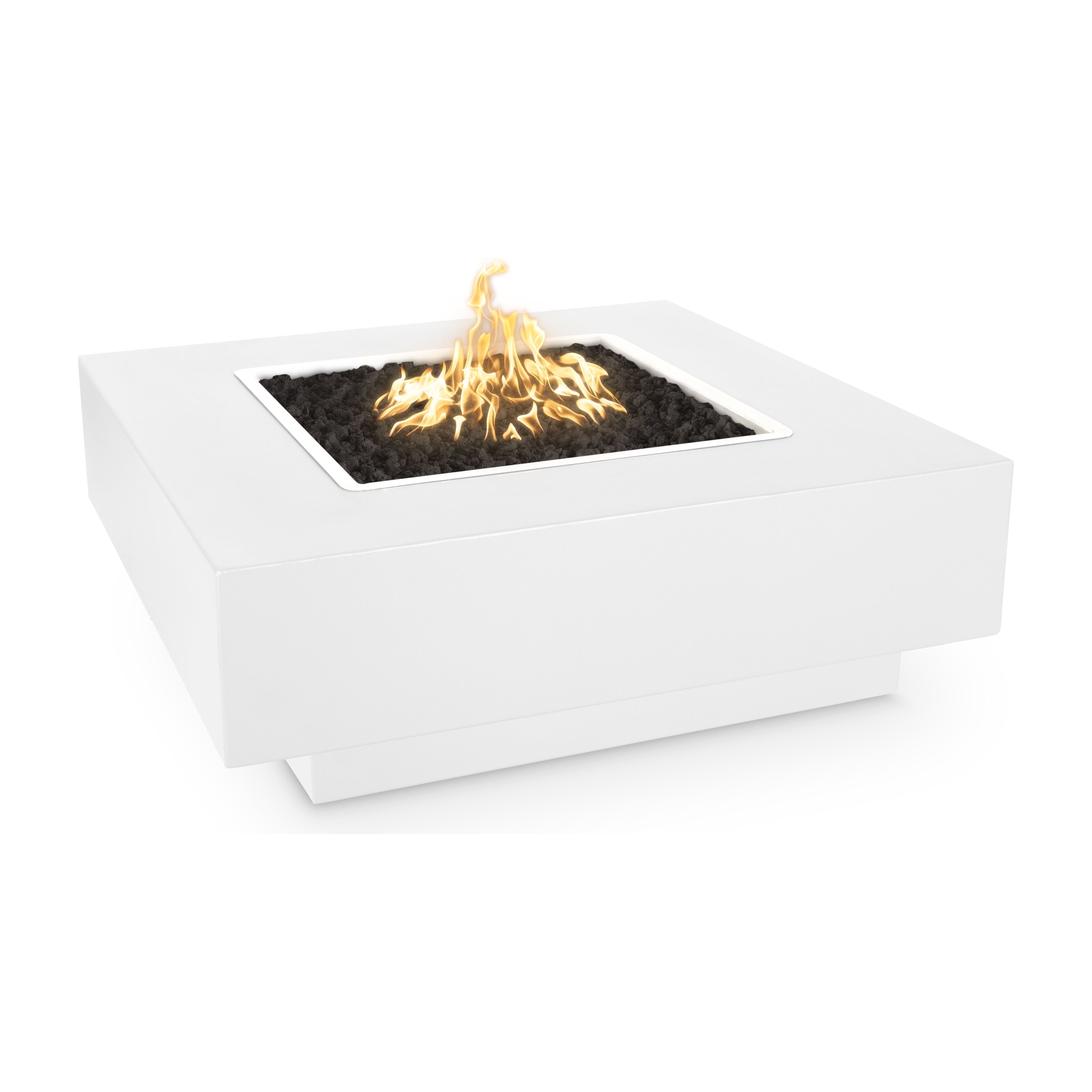 The Outdoor Plus Cabo Powder Coated Metal Square Fire Pit