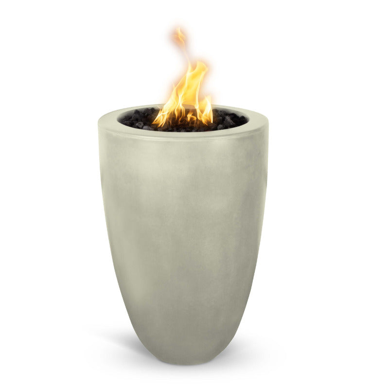 The Outdoor Plus Castillo 22" Round GFRC Concrete Fire Pillar
