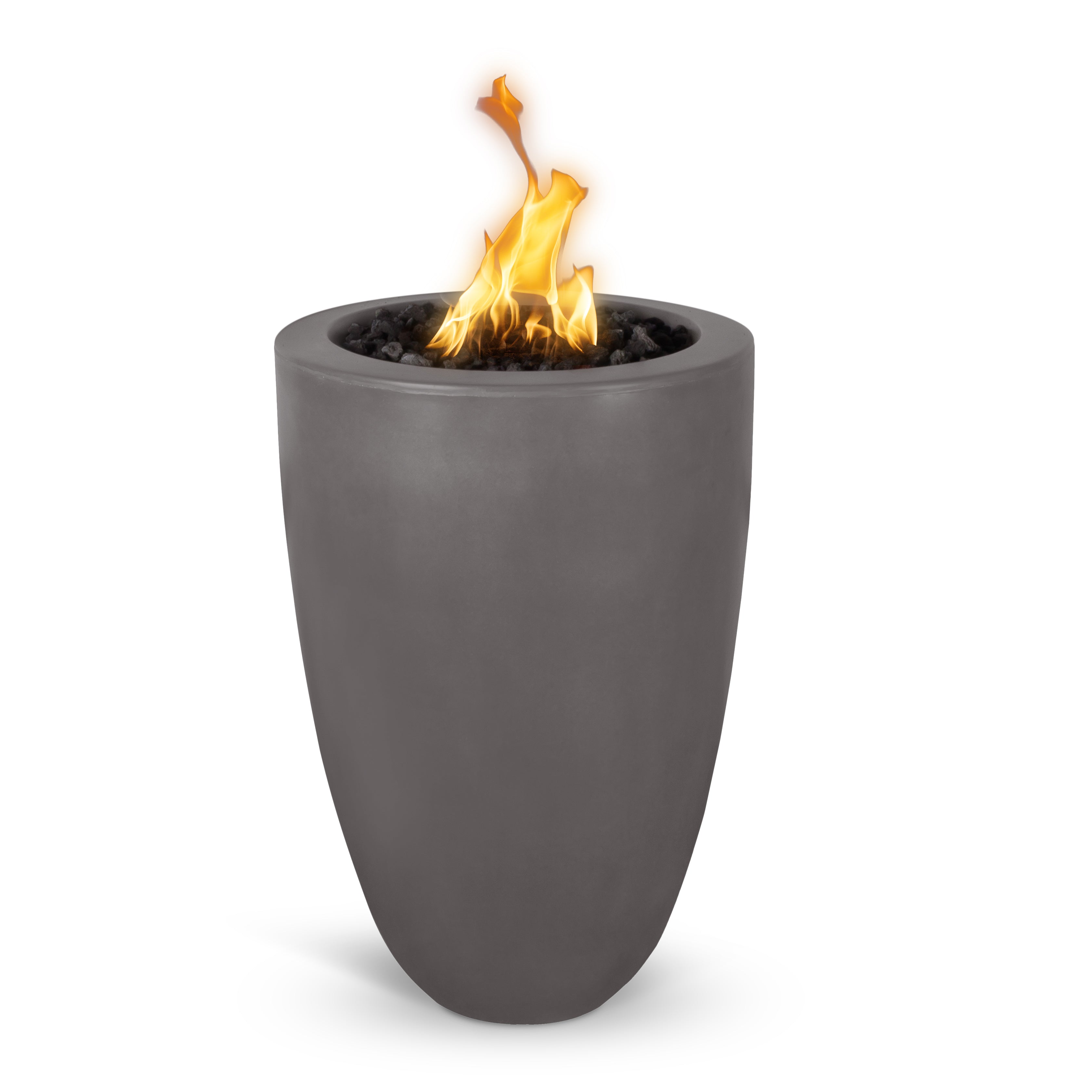 The Outdoor Plus Castillo 22" Round GFRC Concrete Fire Pillar