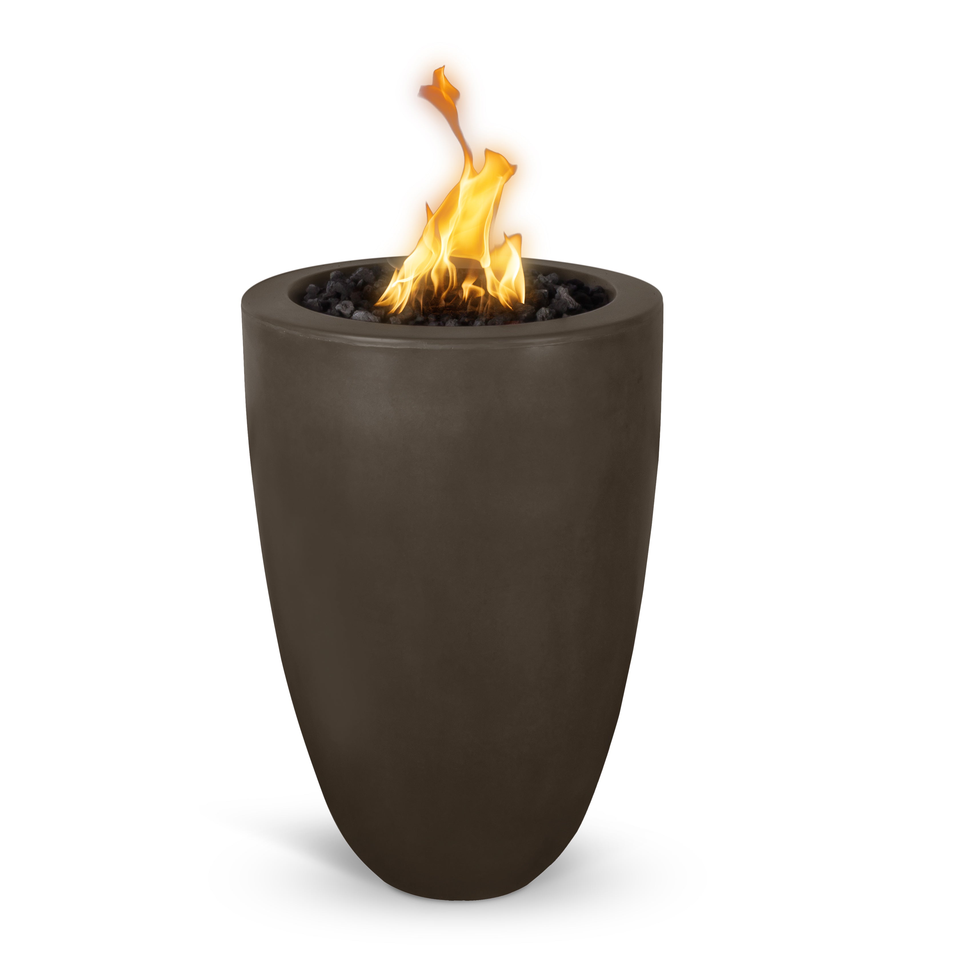 The Outdoor Plus Castillo 22" Round GFRC Concrete Fire Pillar