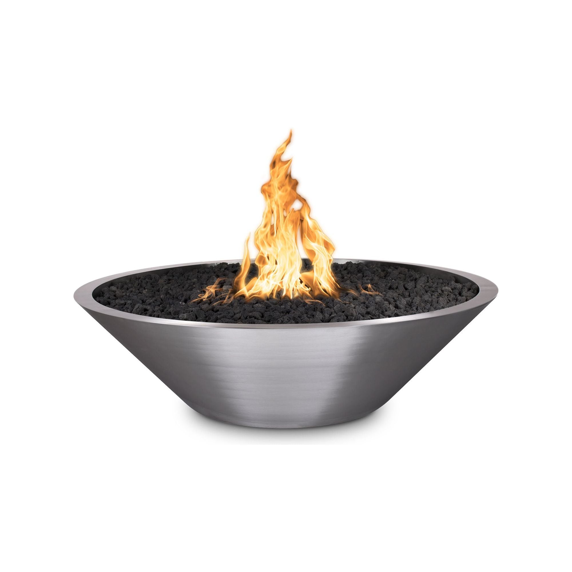 The Outdoor Plus Cazo Stainless Steel Fire Pit - Narrow Ledge