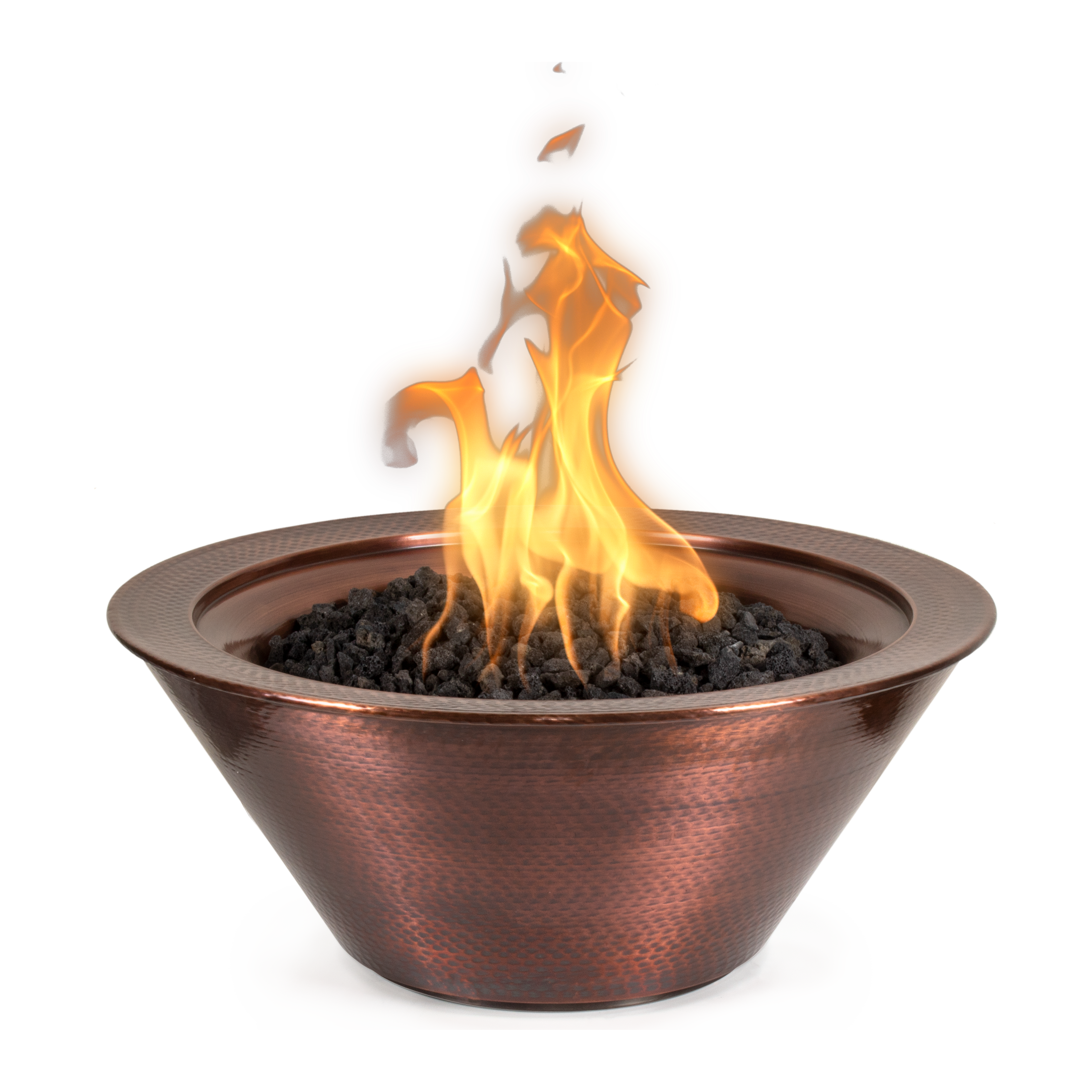 The Outdoor Plus Cazo Hammered Patina Copper Fire Bowl