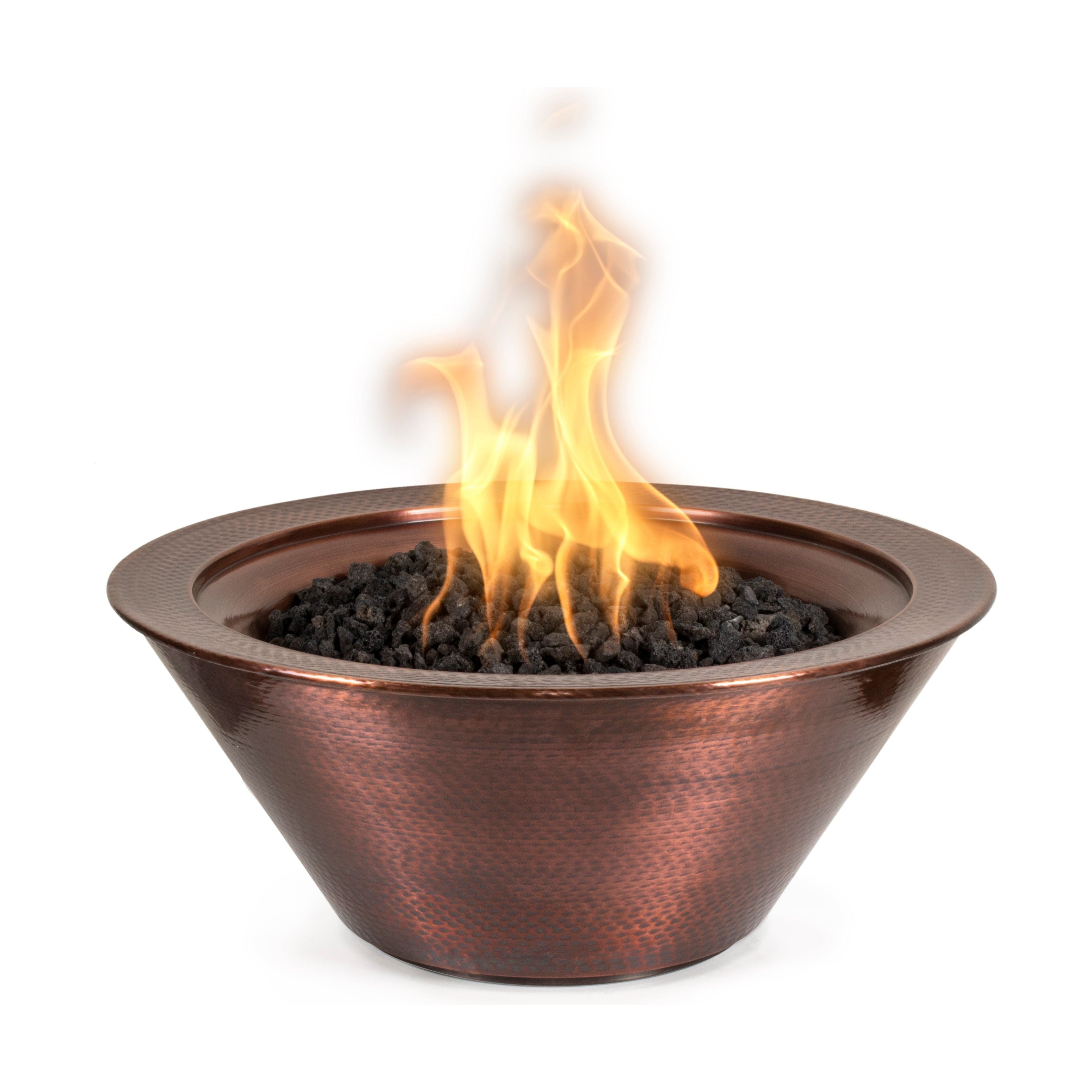 The Outdoor Plus Cazo Hammered Patina Copper Fire Bowl