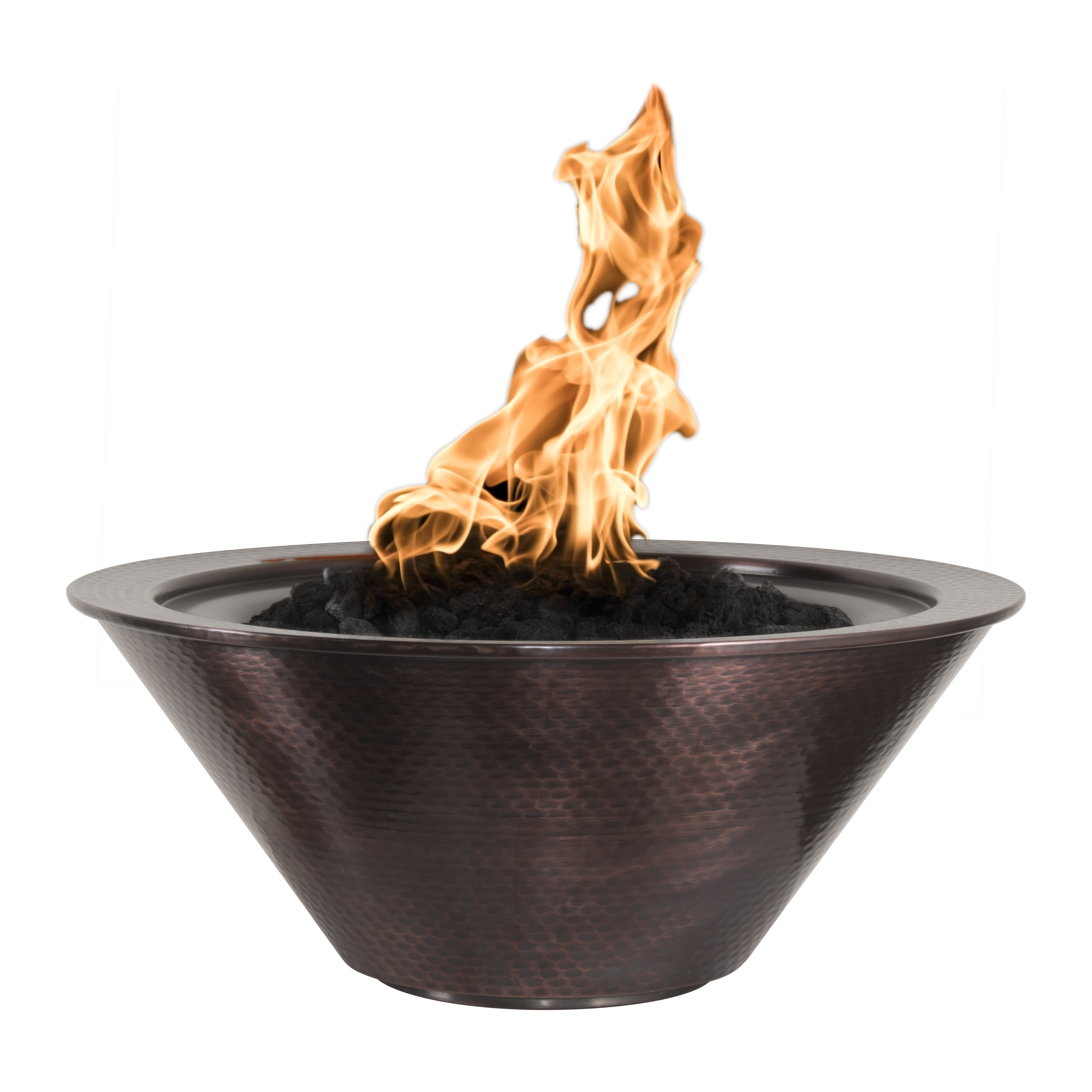 The Outdoor Plus Cazo Hammered Patina Copper Fire Bowl