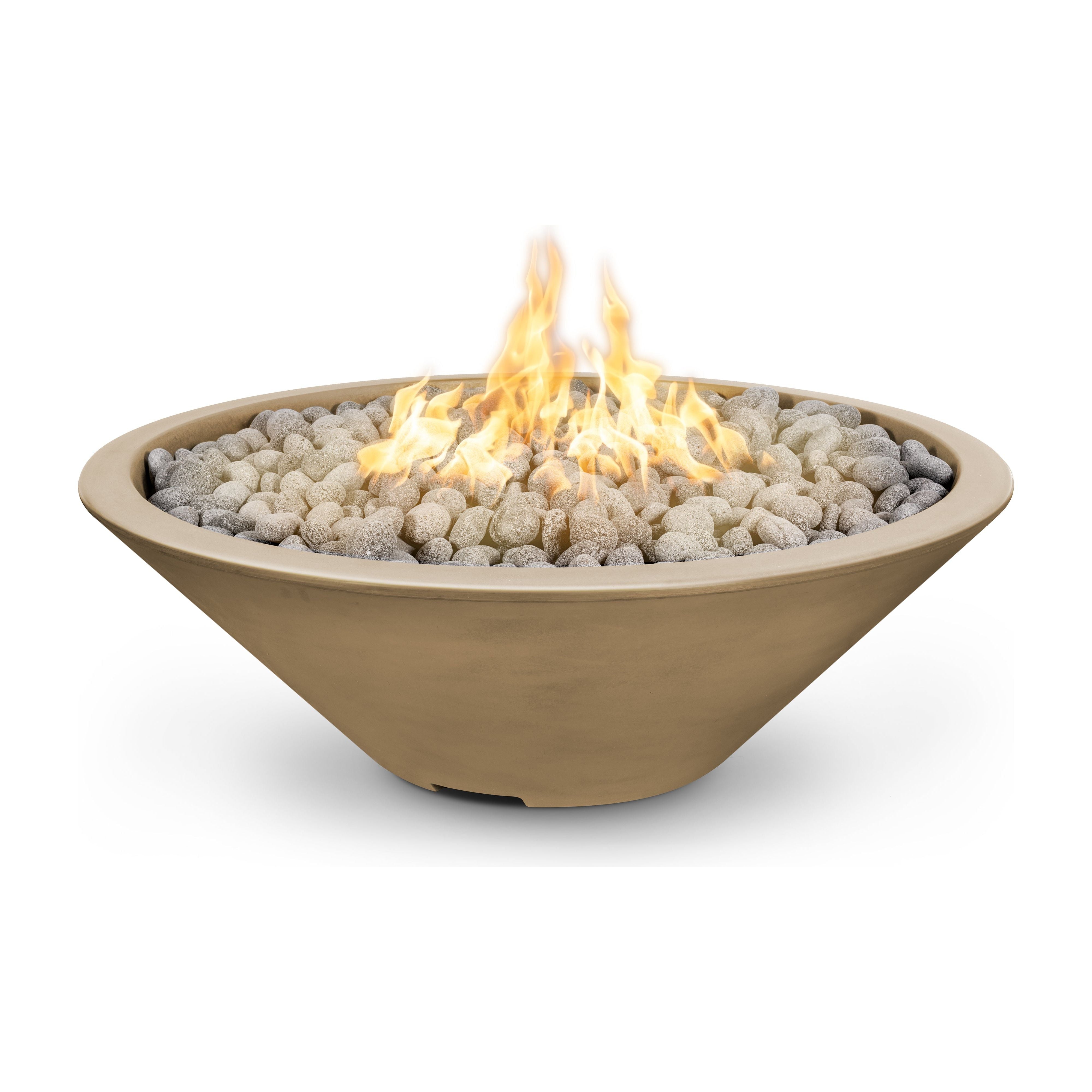 The Outdoor Plus Cazo GFRC Concrete Fire Pit - Narrow Ledge