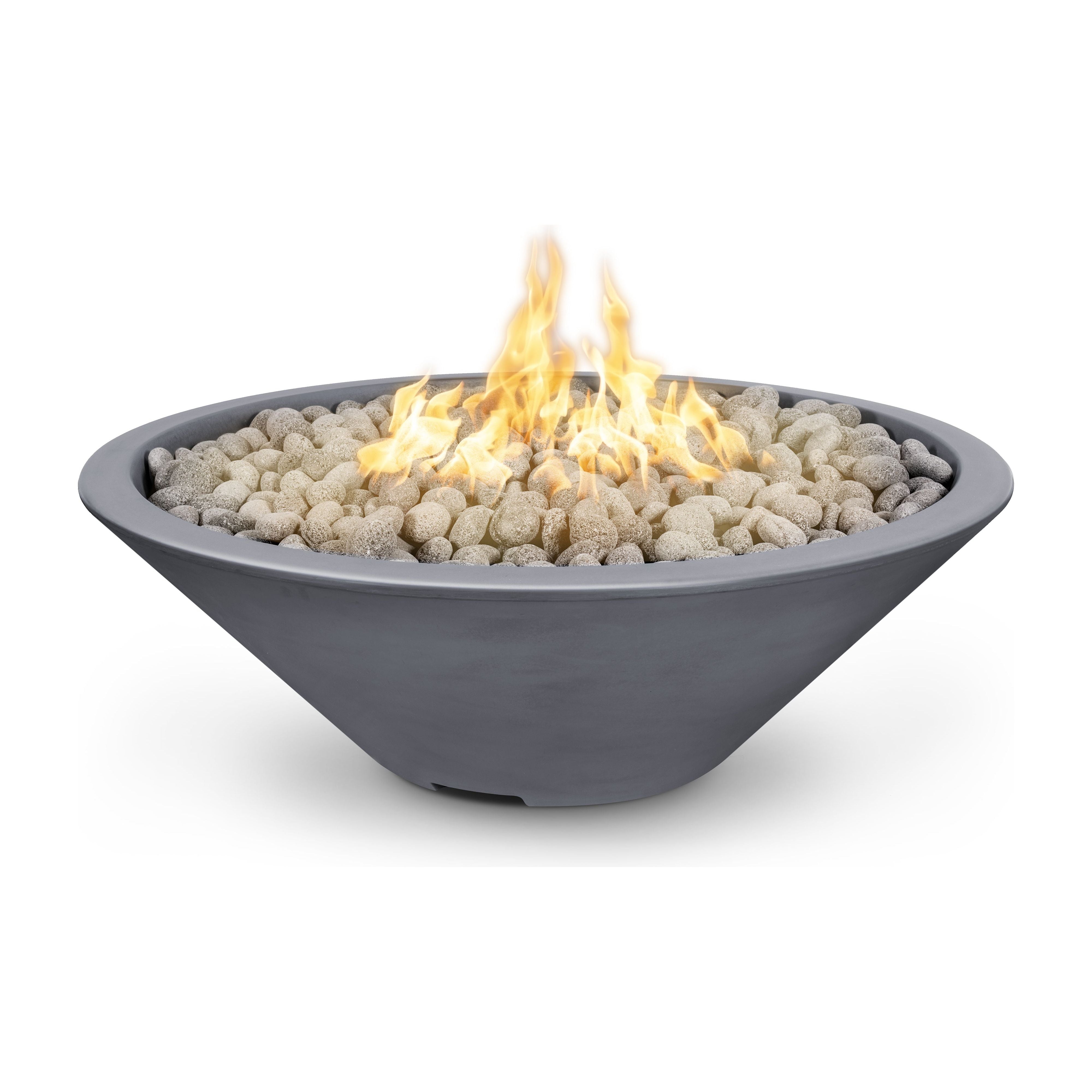 The Outdoor Plus Cazo GFRC Concrete Fire Pit - Narrow Ledge
