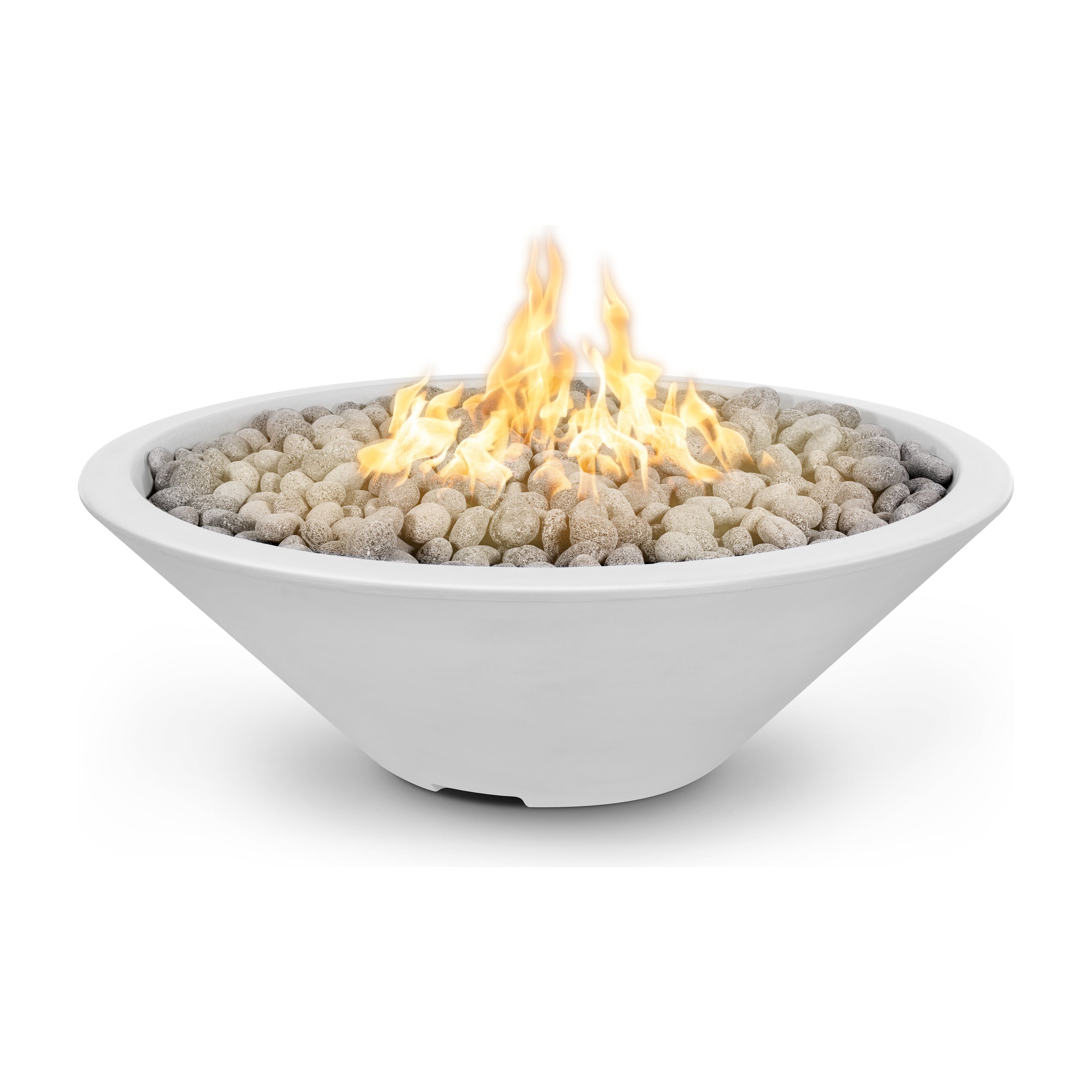 The Outdoor Plus Cazo GFRC Concrete Fire Pit - Narrow Ledge